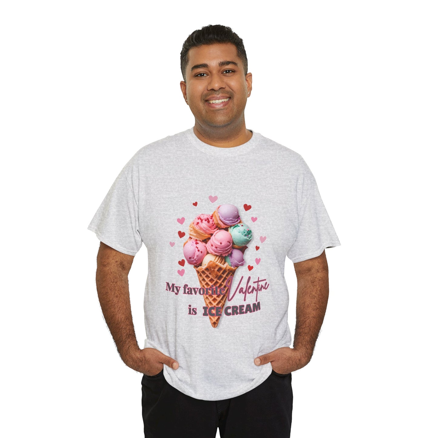 My Favorite Valentine is Ice Cream, Cotton T-shirt