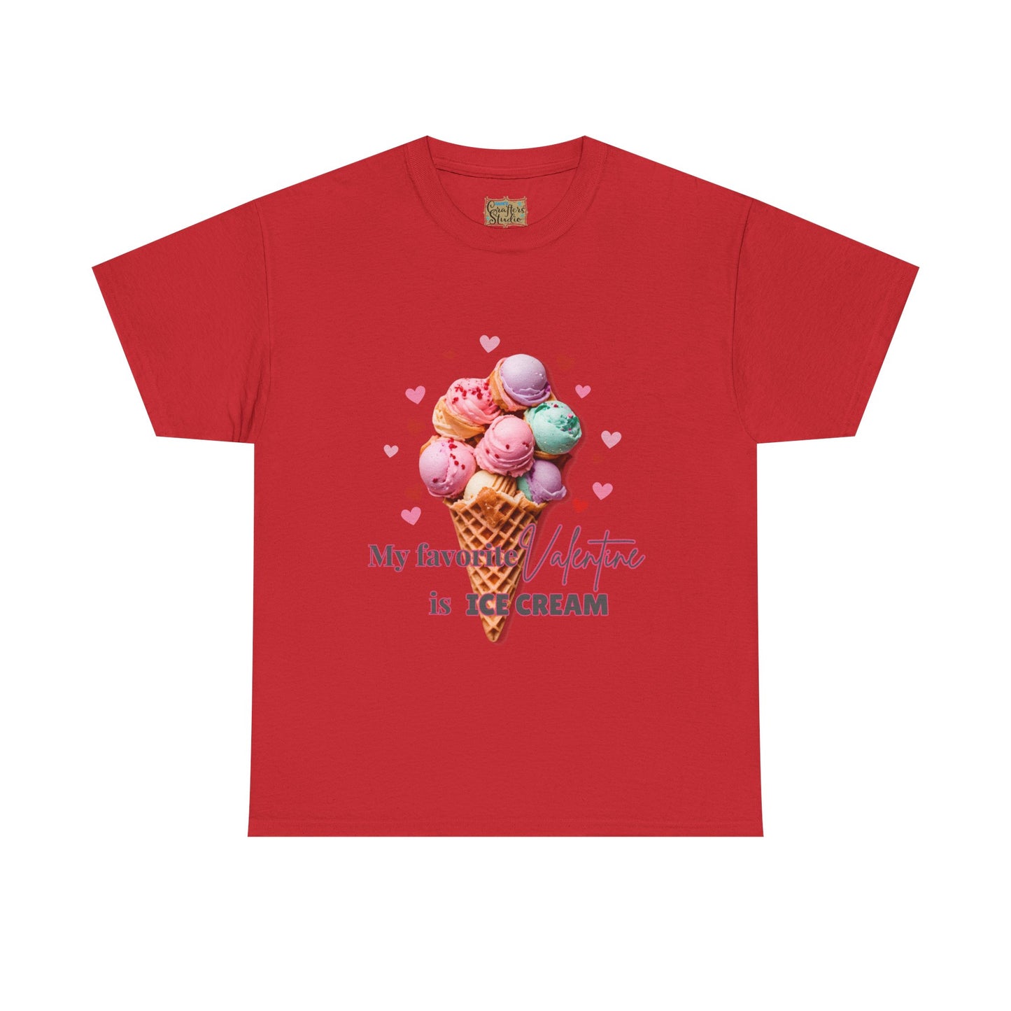 My Favorite Valentine is Ice Cream, Cotton T-shirt