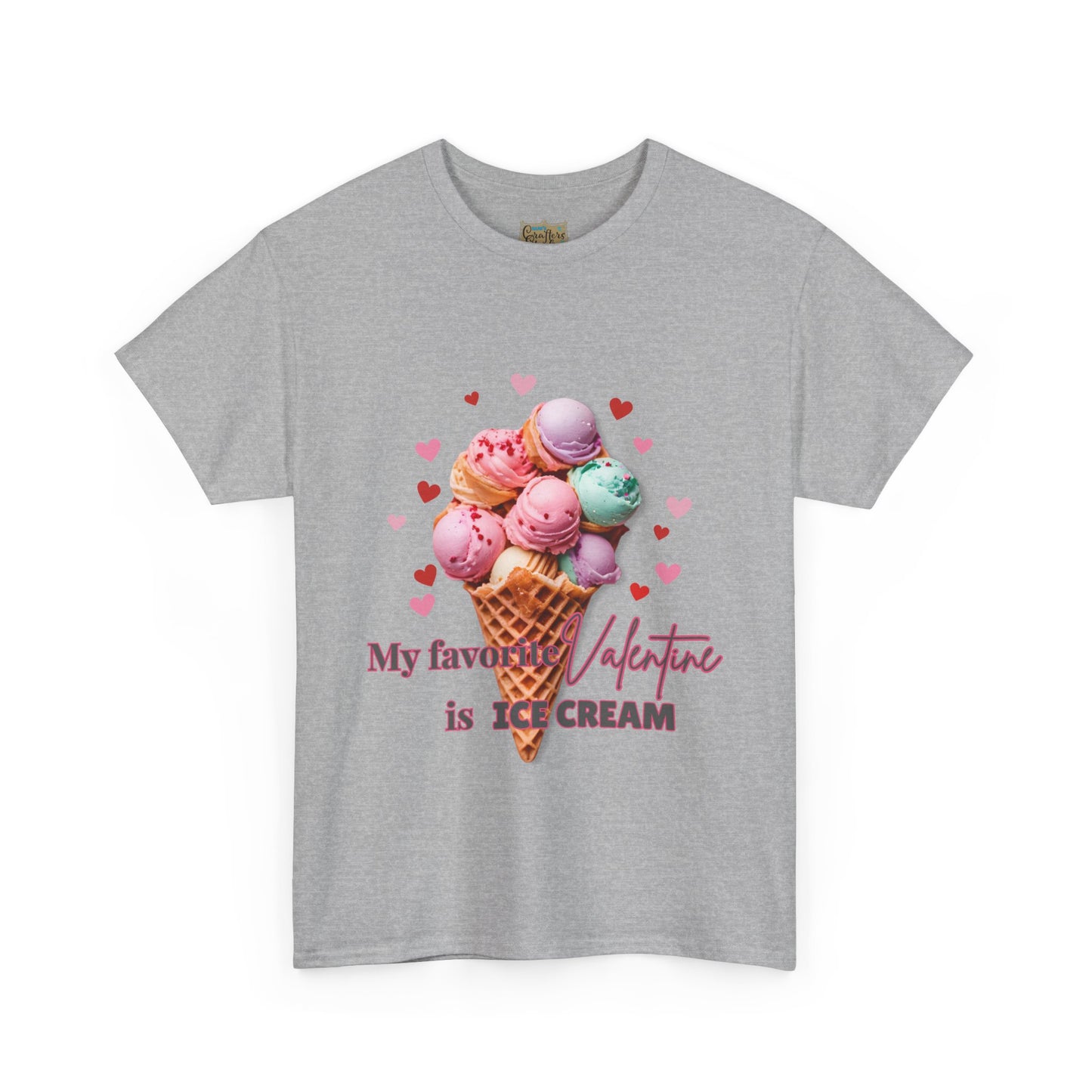 My Favorite Valentine is Ice Cream, Cotton T-shirt