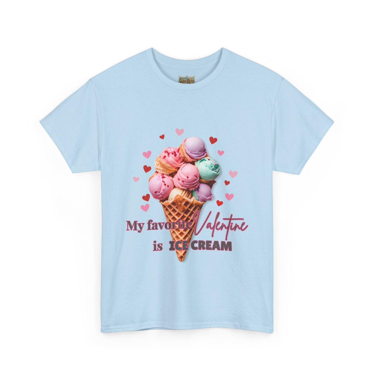 My Favorite Valentine is Ice Cream, Cotton T-shirt