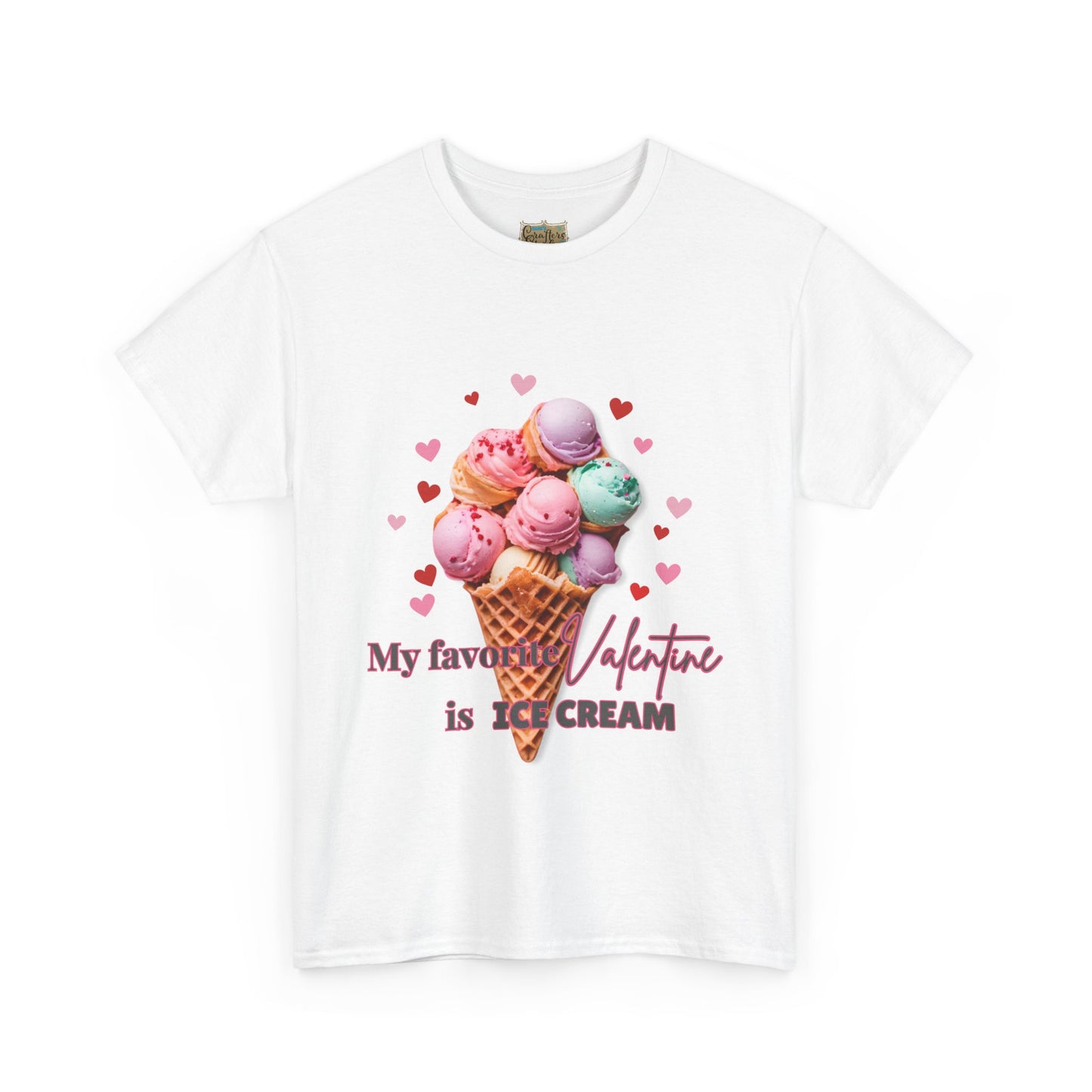 My Favorite Valentine is Ice Cream, Cotton T-shirt