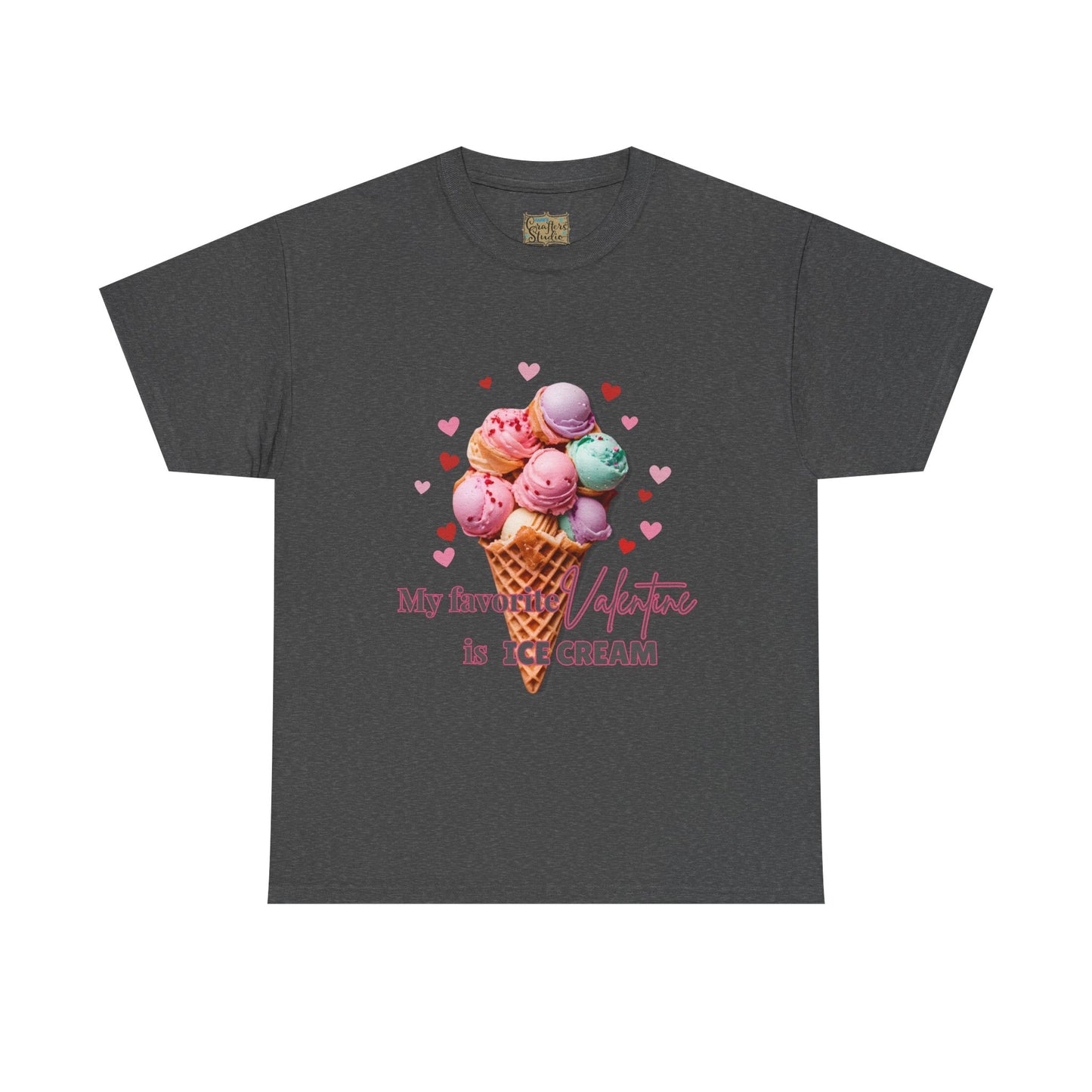 My Favorite Valentine is Ice Cream, Cotton T-shirt