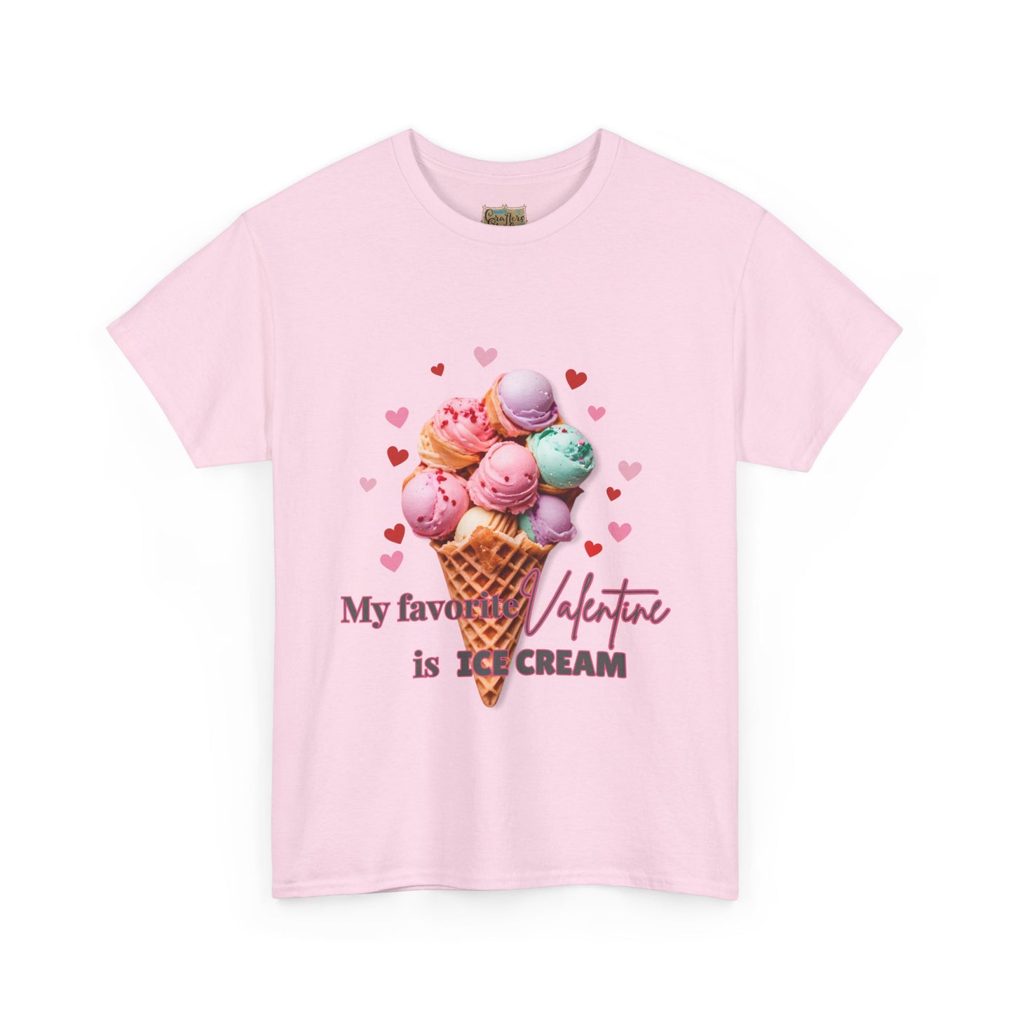 My Favorite Valentine is Ice Cream, Cotton T-shirt