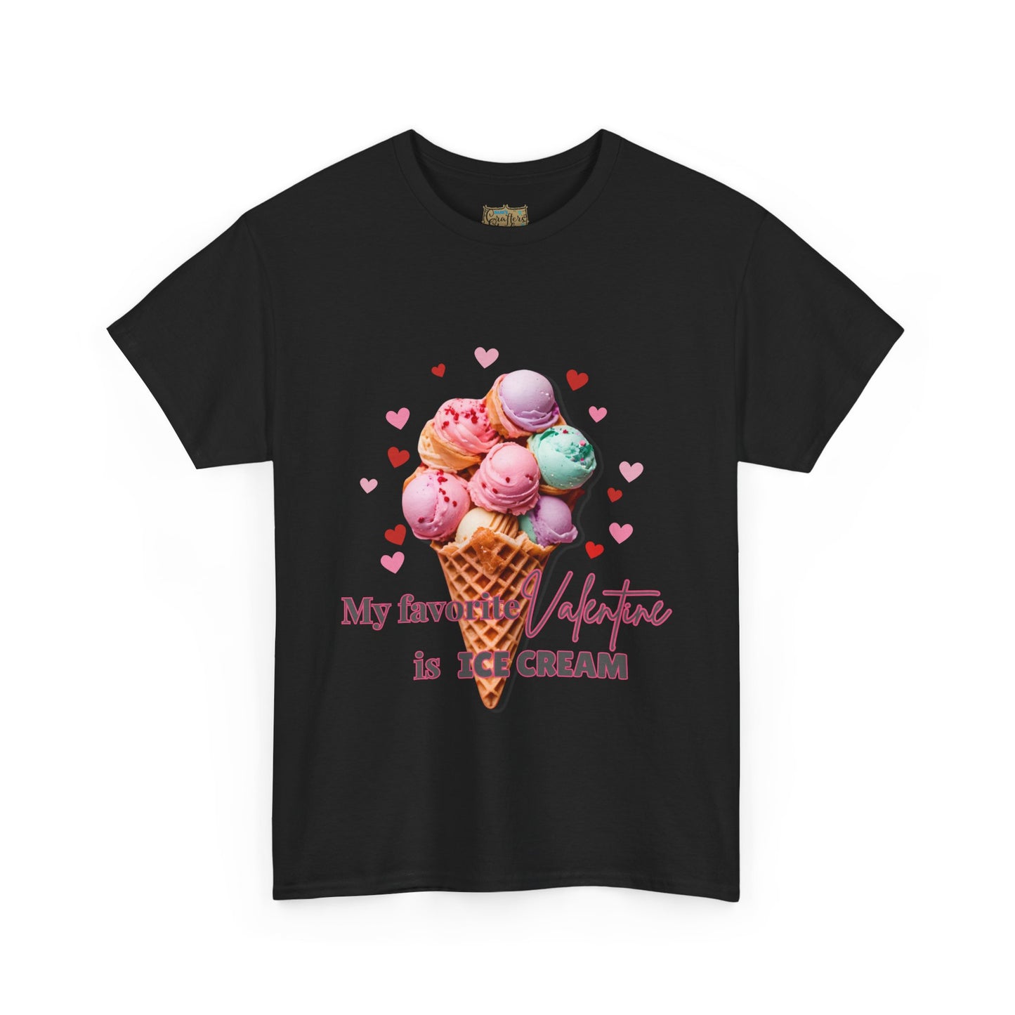My Favorite Valentine is Ice Cream, Cotton T-shirt