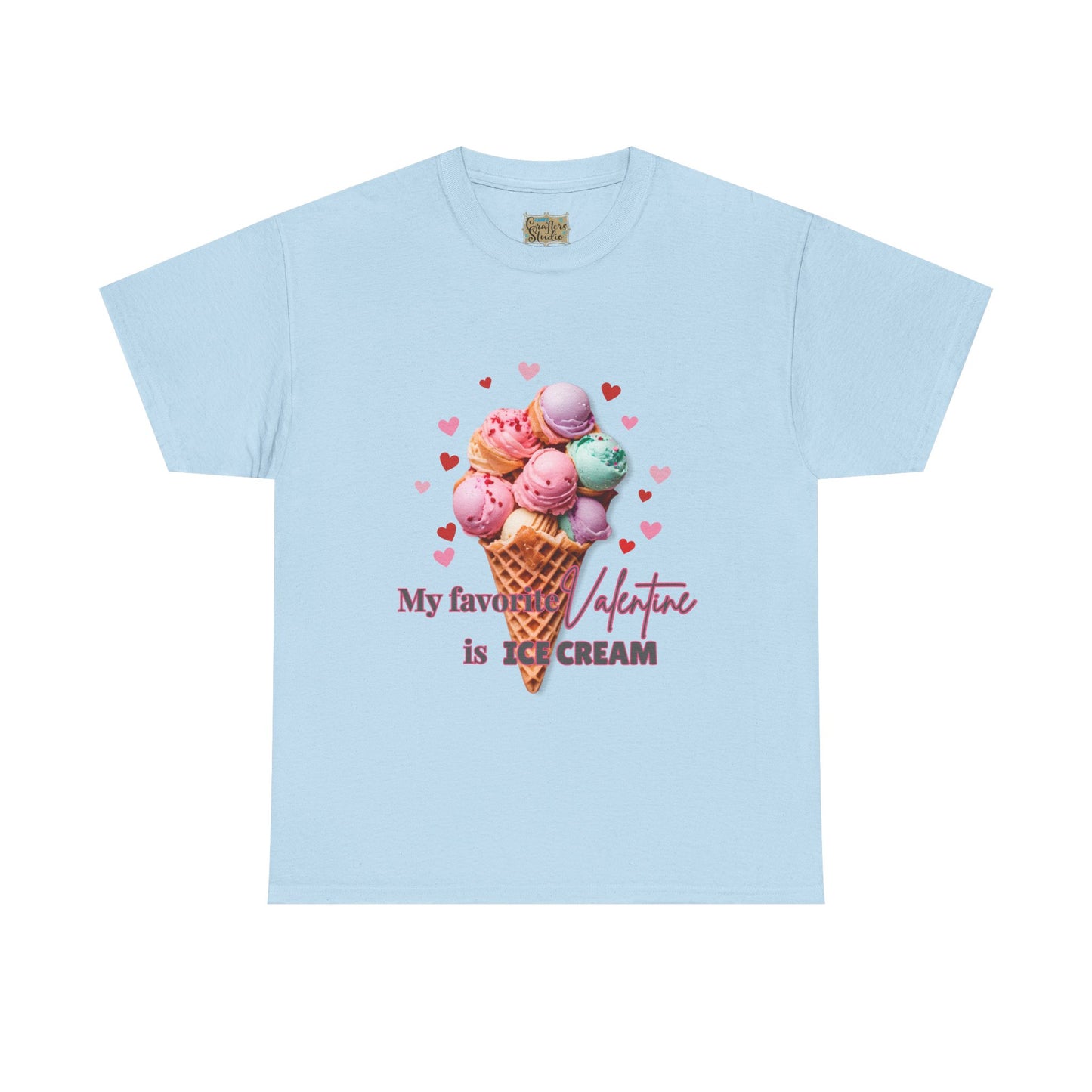 My Favorite Valentine is Ice Cream, Cotton T-shirt