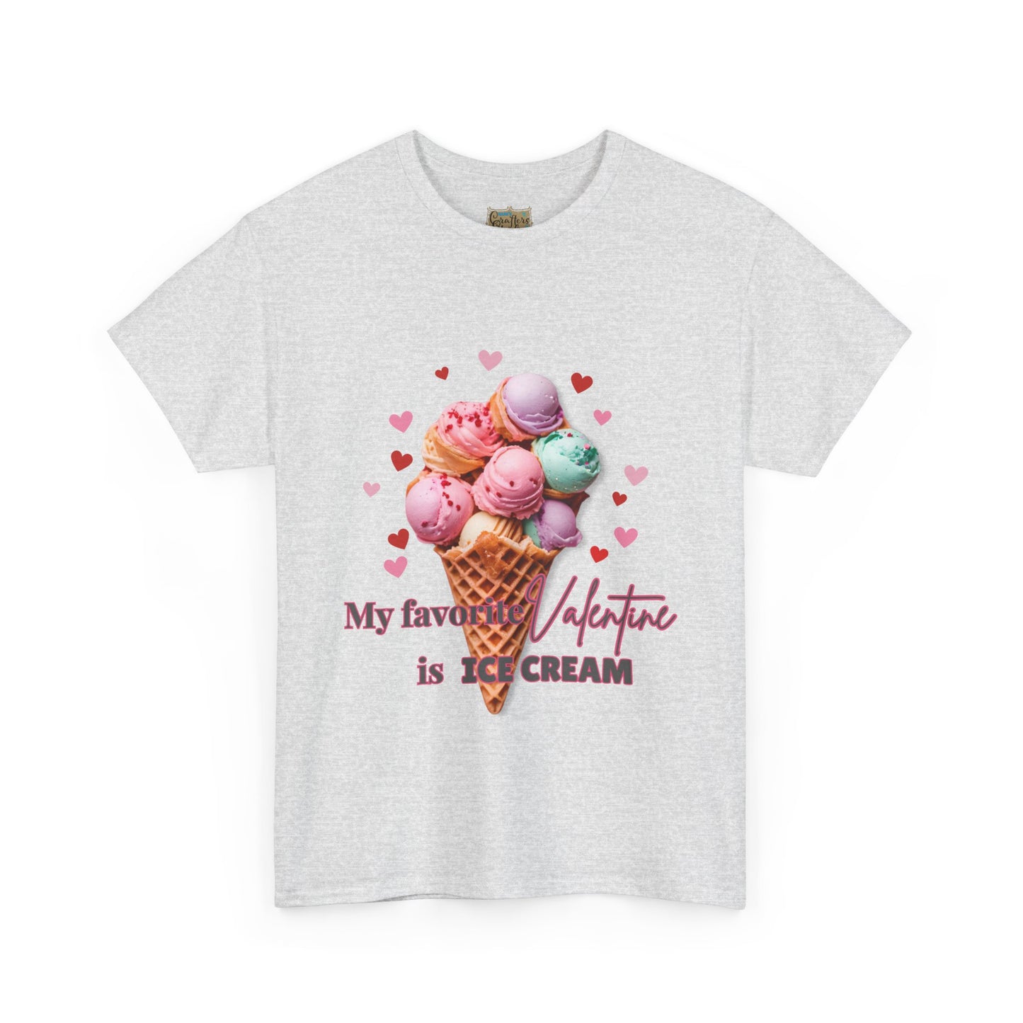 My Favorite Valentine is Ice Cream, Cotton T-shirt