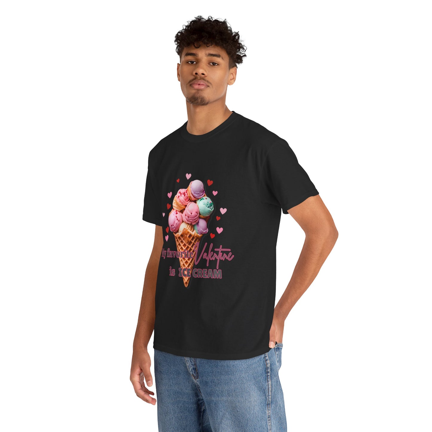 My Favorite Valentine is Ice Cream, Cotton T-shirt