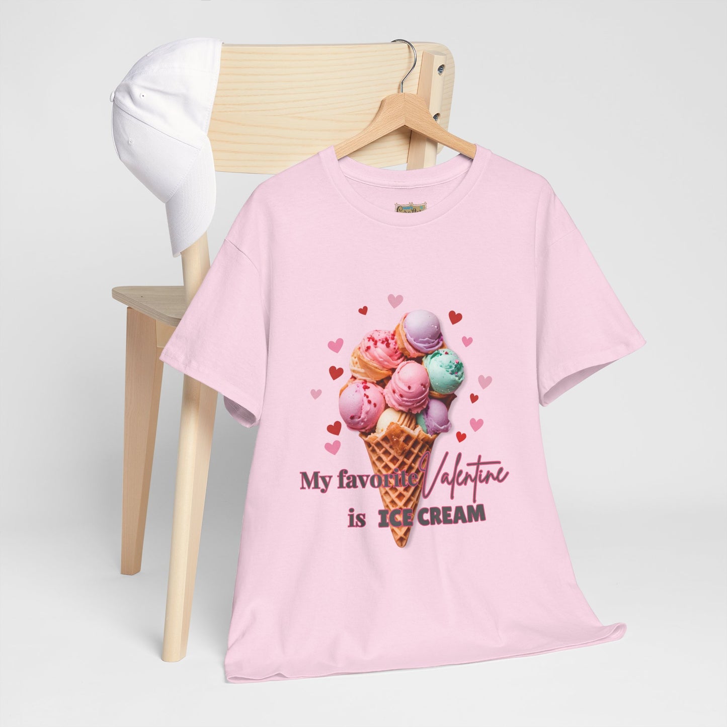 My Favorite Valentine is Ice Cream, Cotton T-shirt