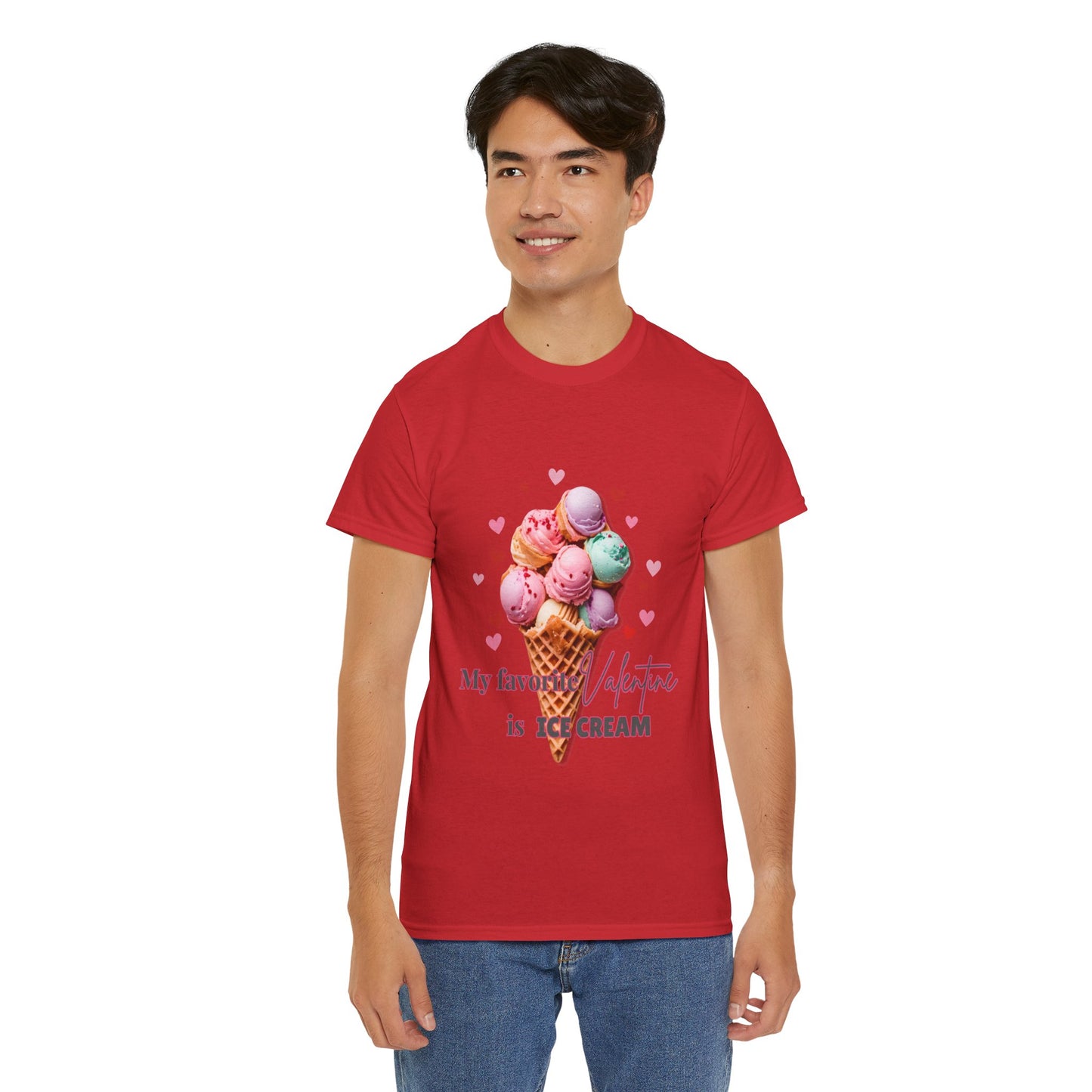 My Favorite Valentine is Ice Cream, Cotton T-shirt
