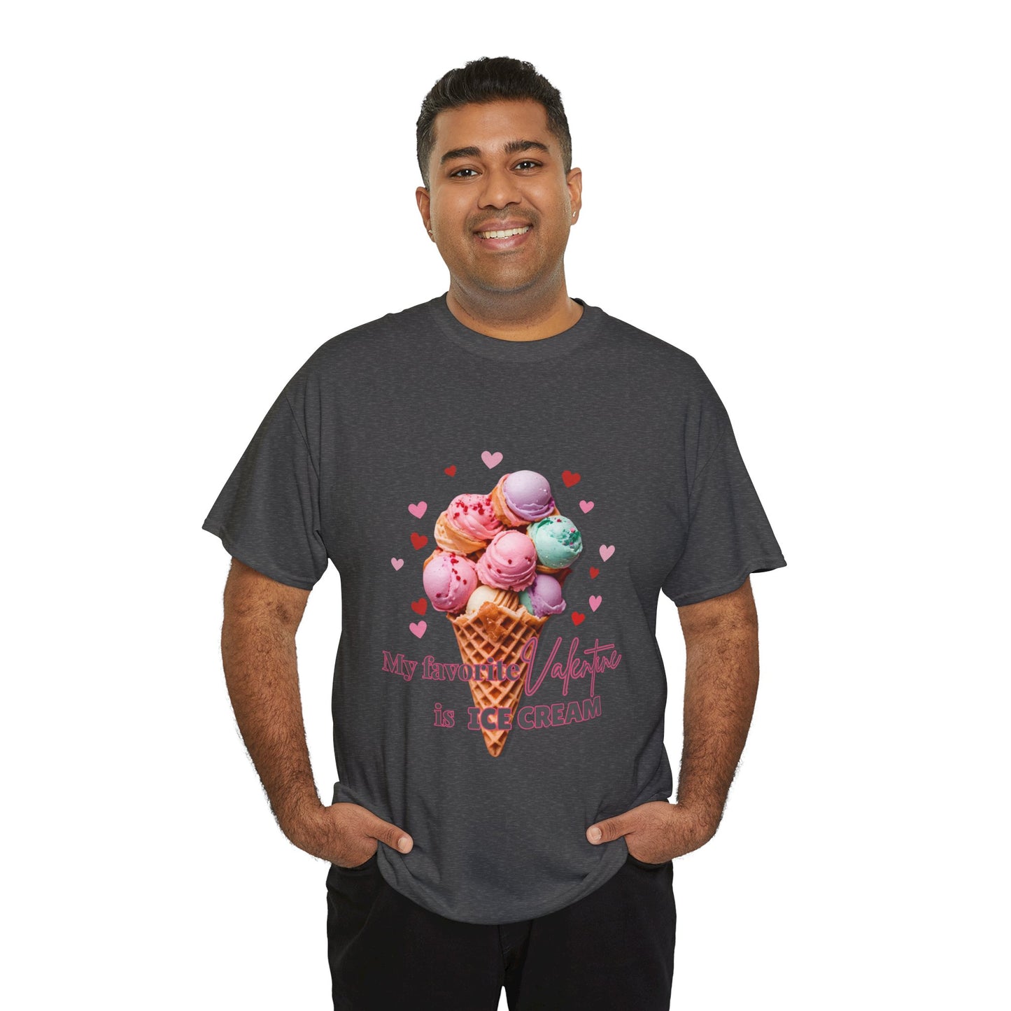My Favorite Valentine is Ice Cream, Cotton T-shirt