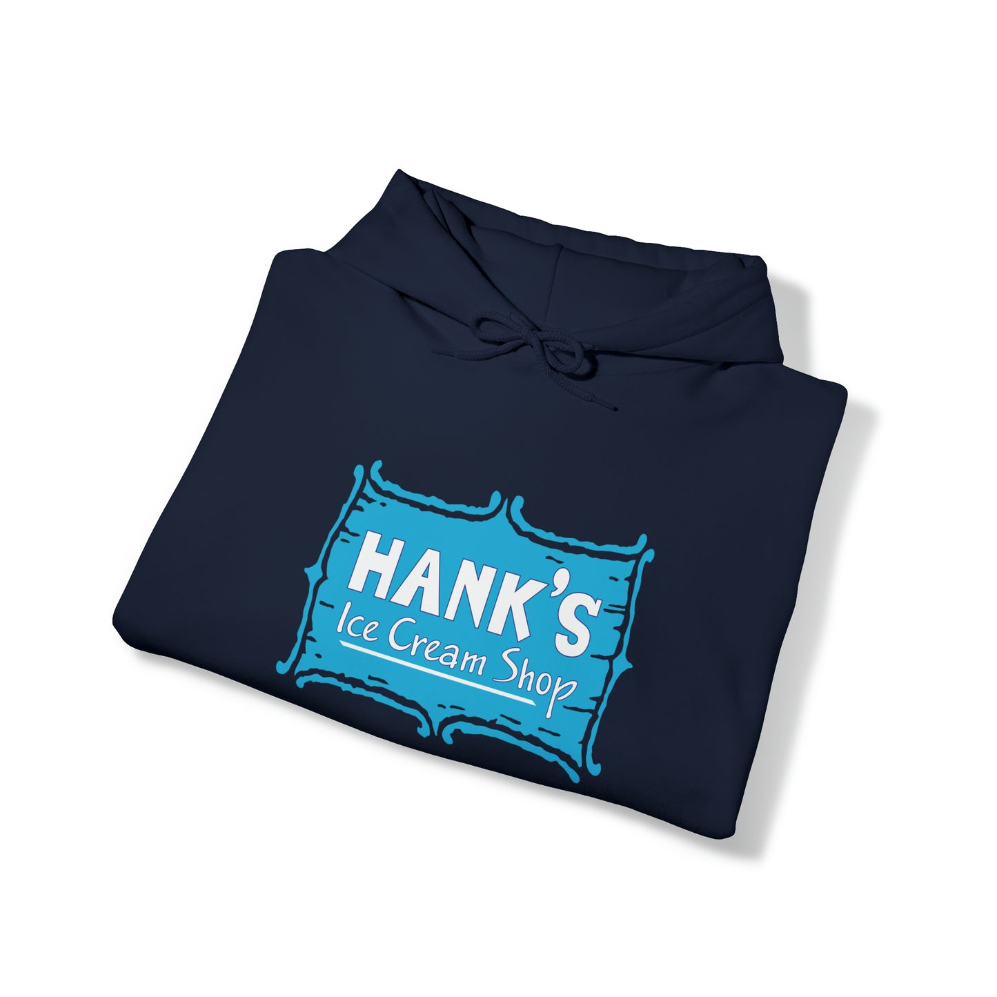 Hank’s Logo, front only. Adult Heavy Blend™ Hooded Sweatshirt