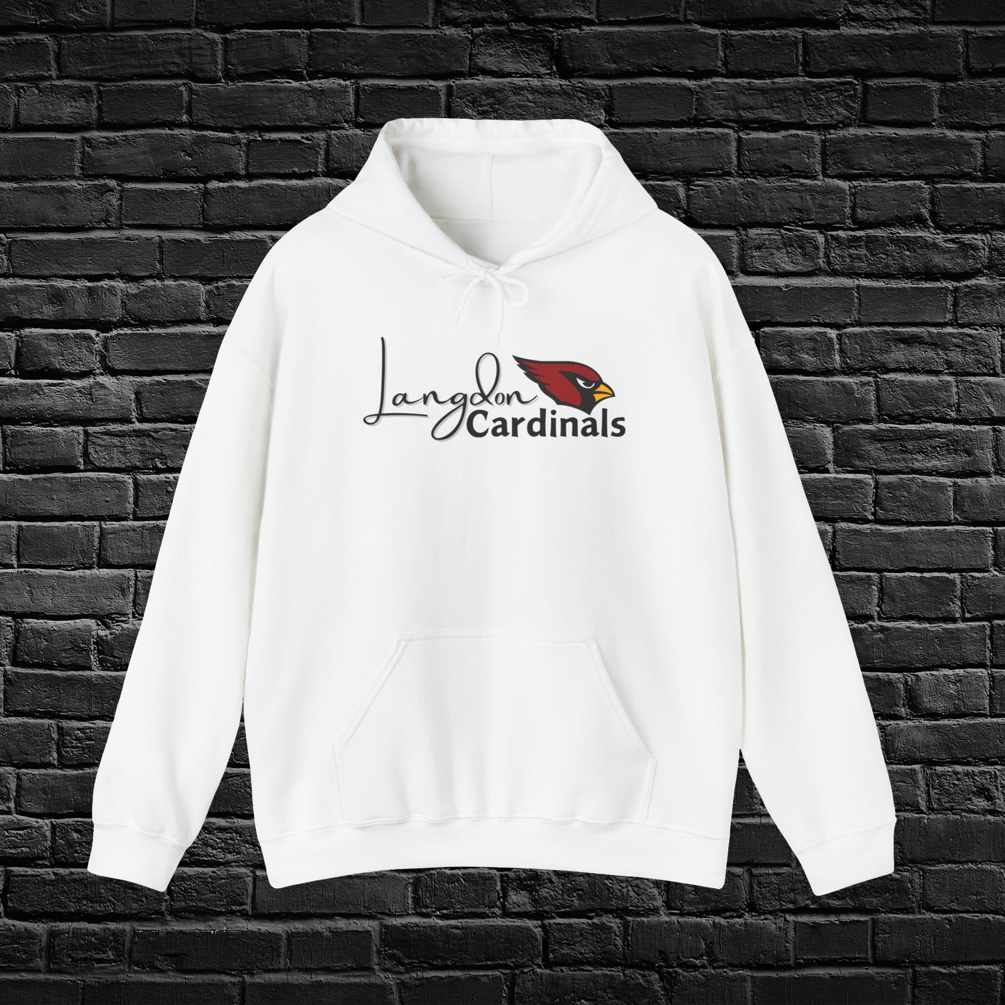 Langdon Cardinal LogoUnisex Heavy Blend™ Hooded Sweatshirt