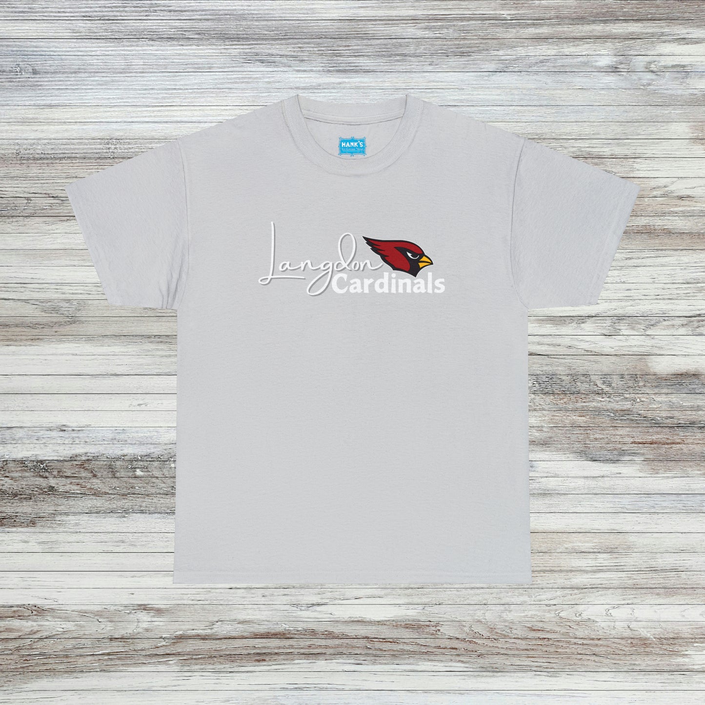 Langdon White Logo2 adult Heavy Cotton Tee