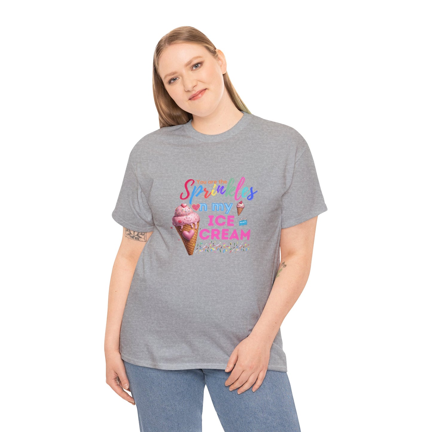 Sprinkles on my ice cream. Adult Heavy Cotton Tee