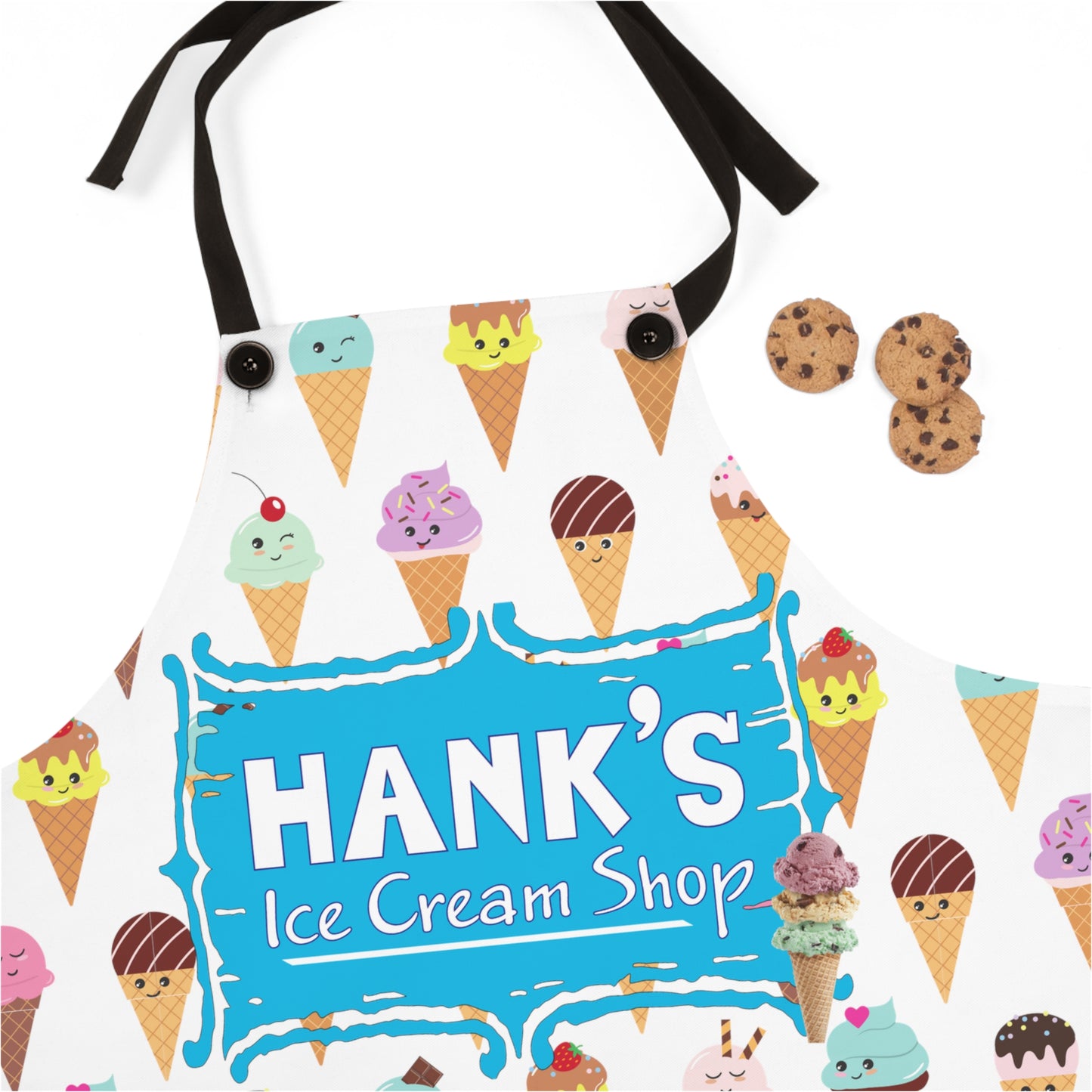 Hank's logo. Apron (AOP)