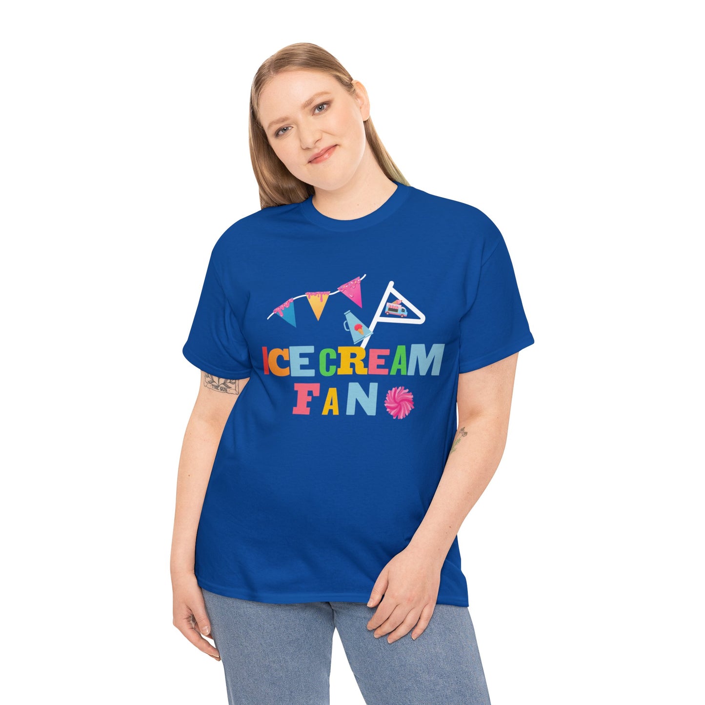 Ice Cream Fan. Adult Heavy Cotton Tee