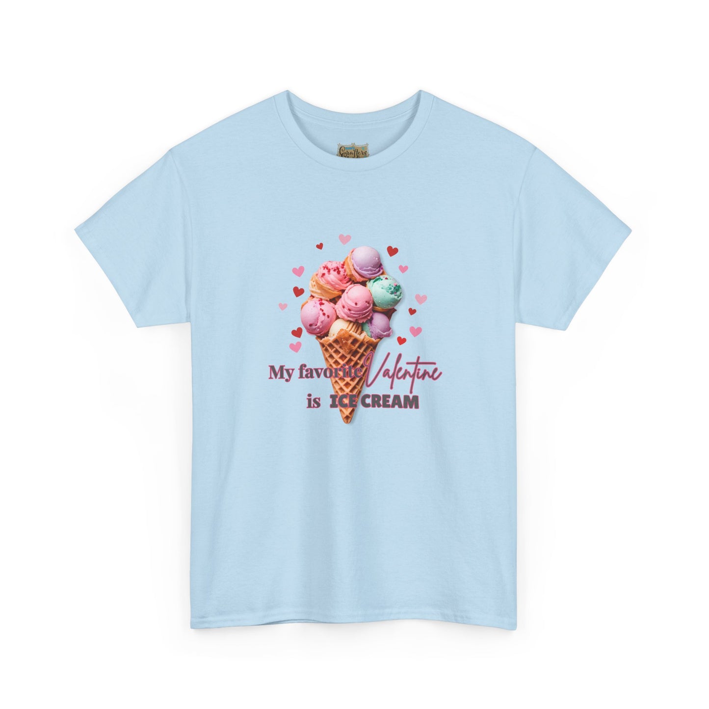 My Favorite Valentine is Ice Cream, Cotton T-shirt