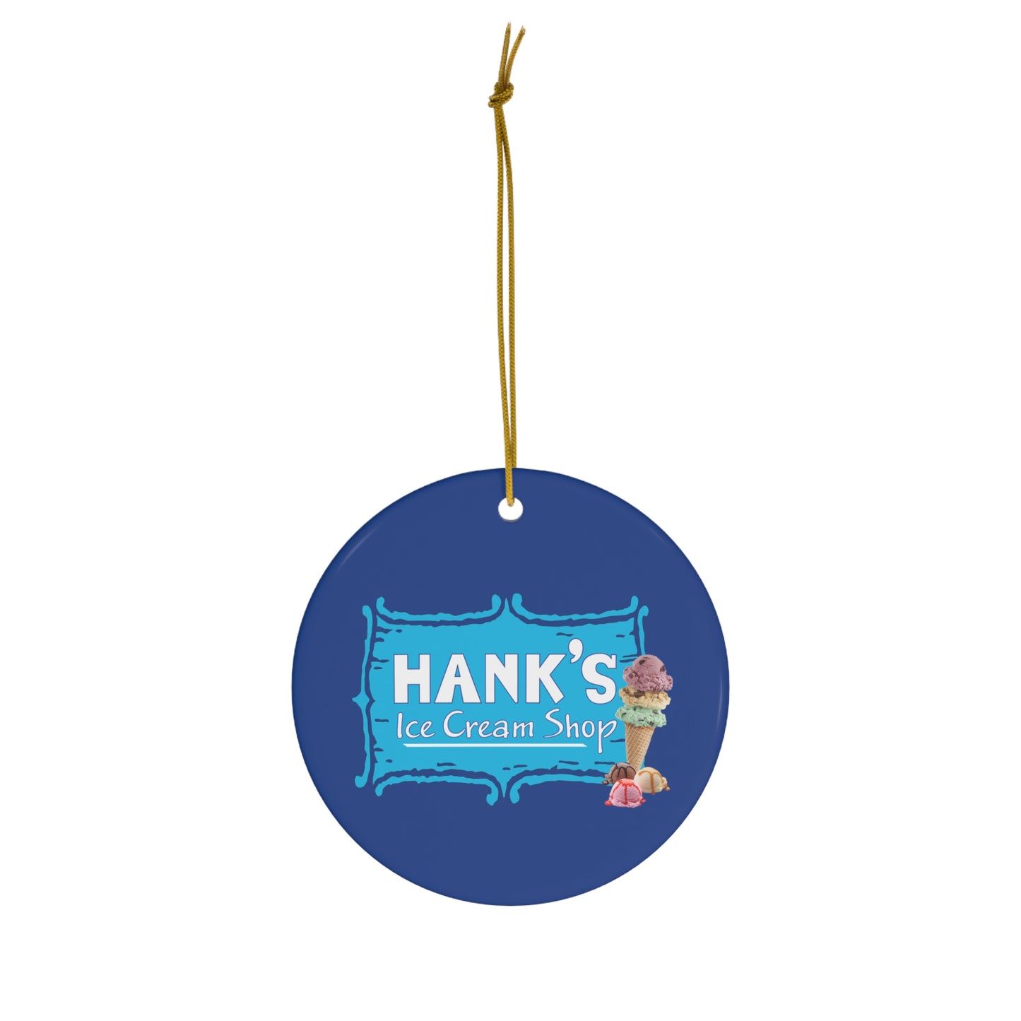 Hank's Ceramic Ornament-, 4 Shapes