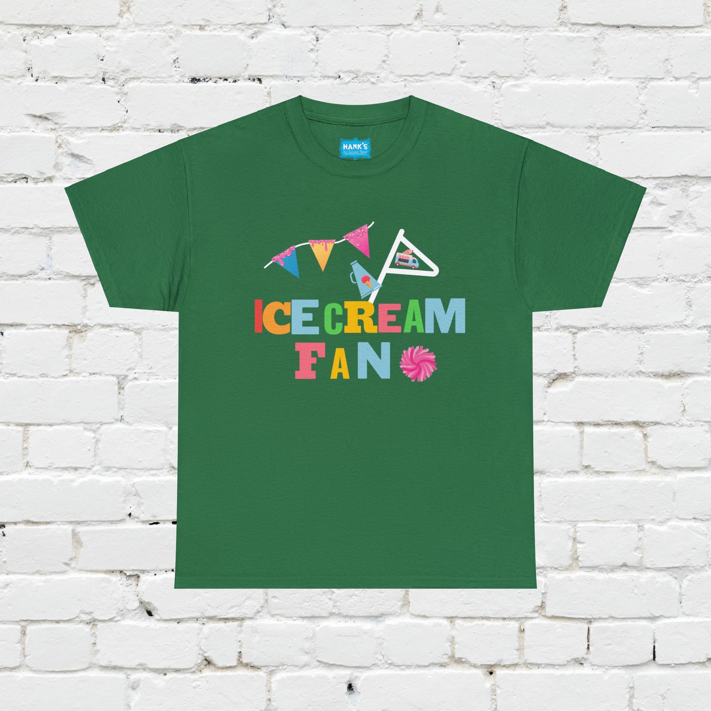 Ice Cream Fan. Adult Heavy Cotton Tee