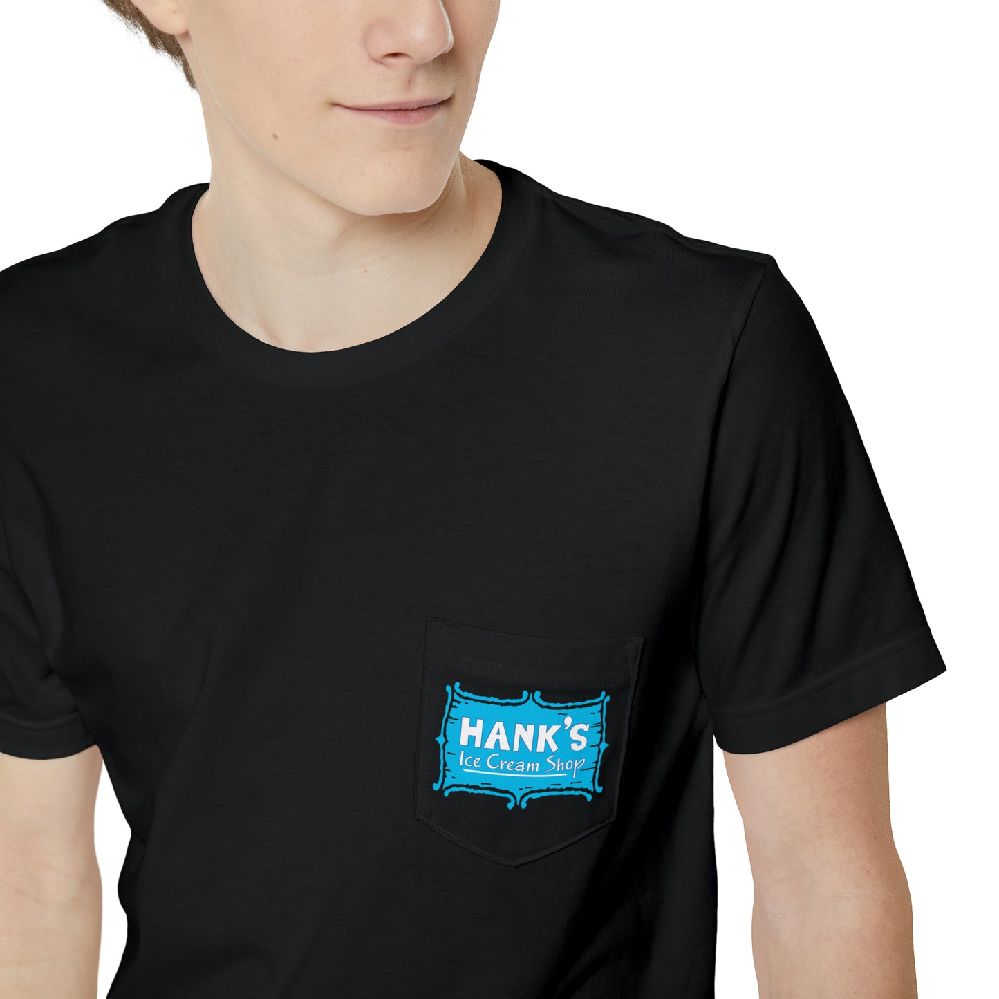 Hank’s Logo Adult Pocket T-shirt