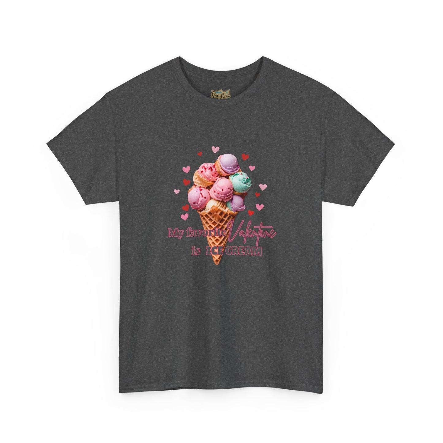 My Favorite Valentine is Ice Cream, Cotton T-shirt