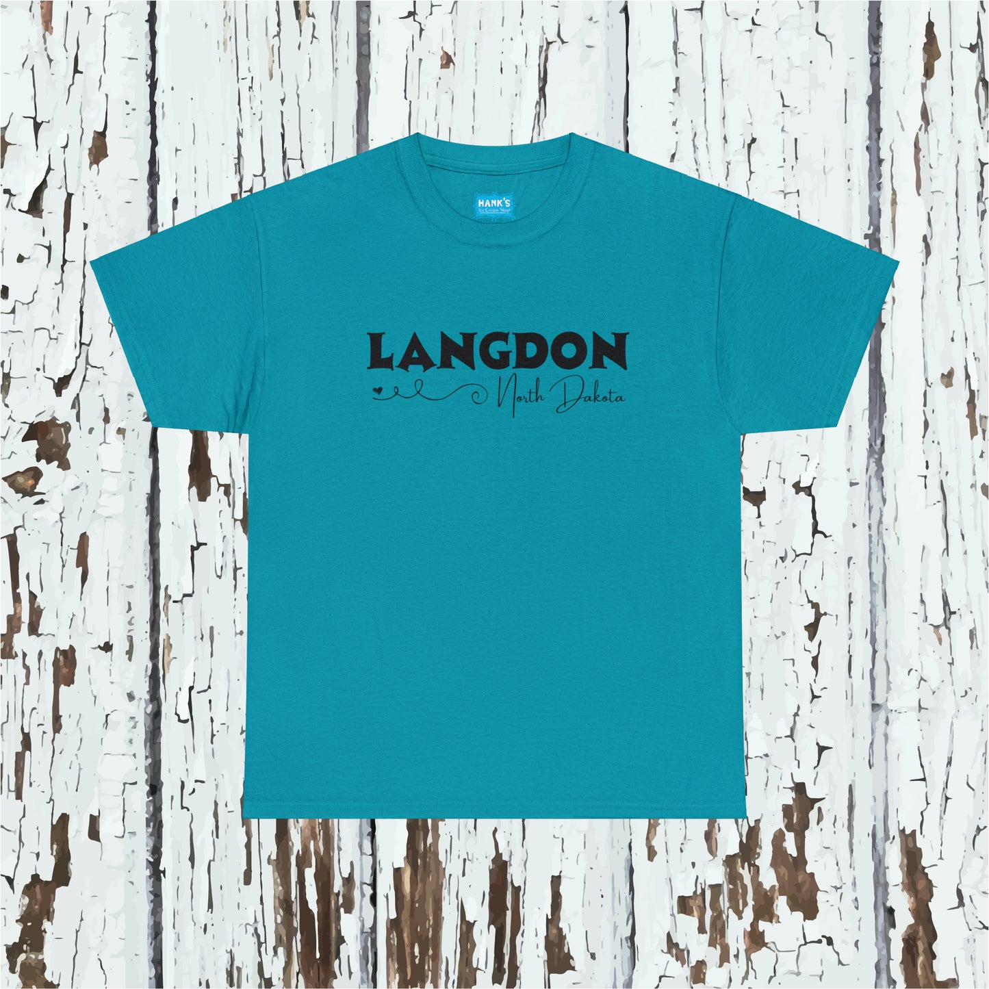 Langdon ND Adult Heavy Cotton Tee