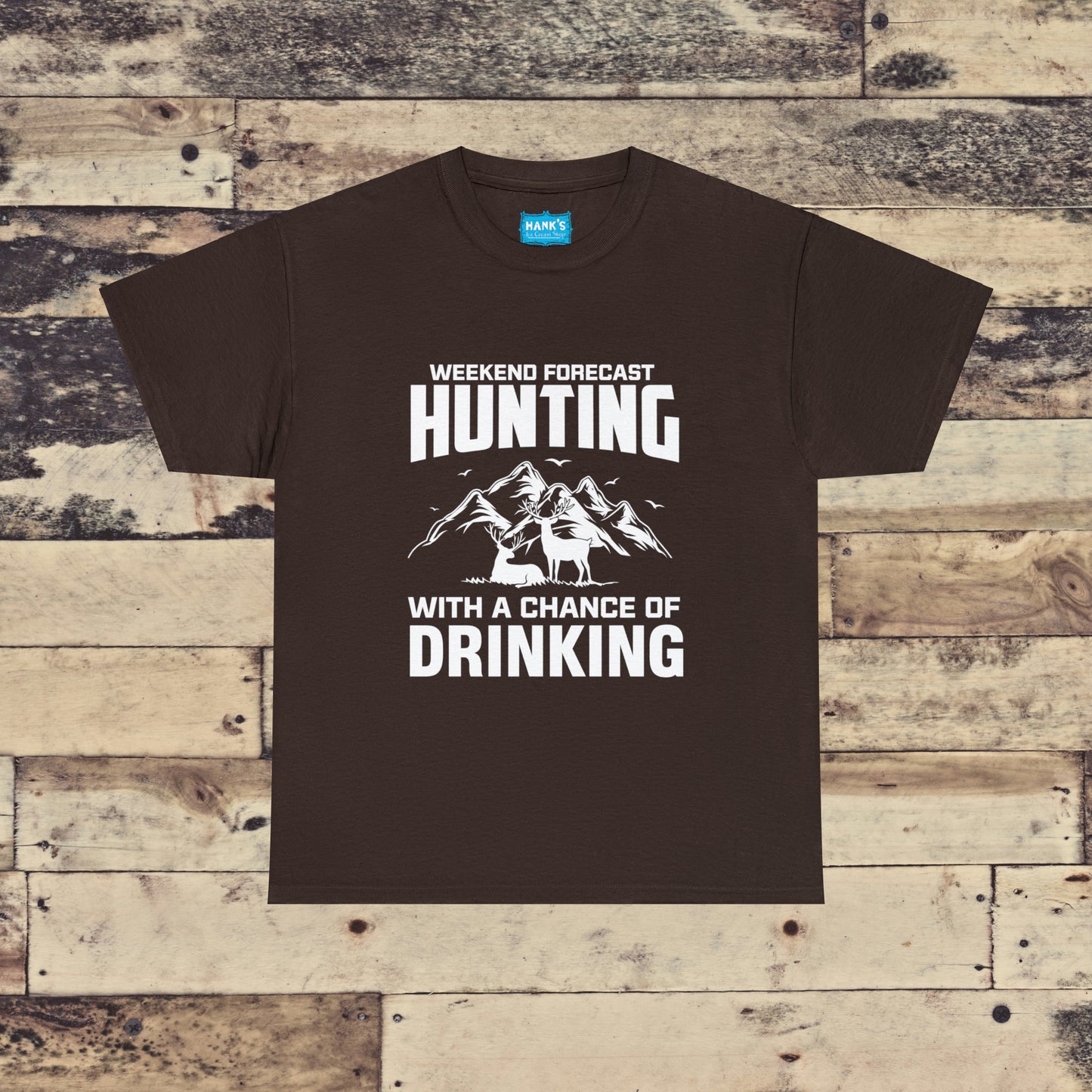 Hunting Forecast. Adult Heavy Cotton Tee