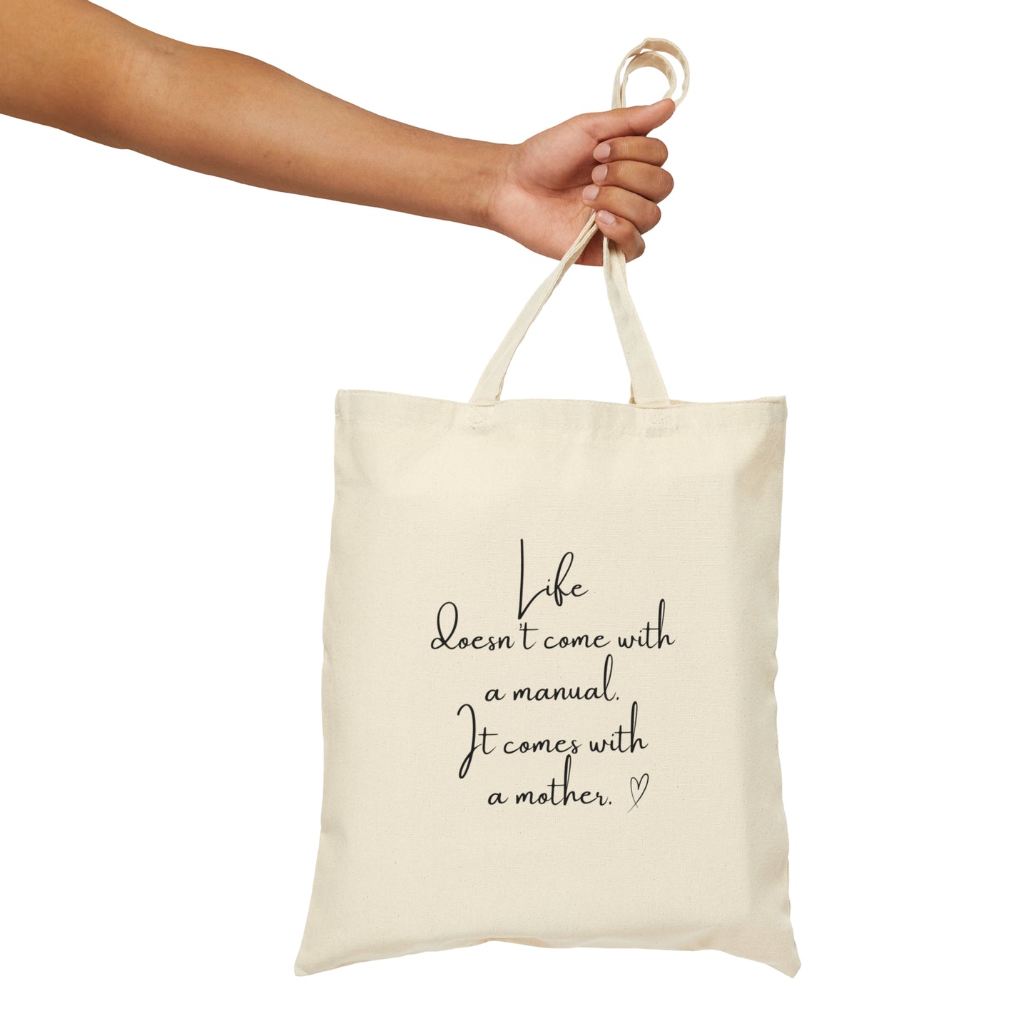 Mom Life Cotton Canvas Tote Bag