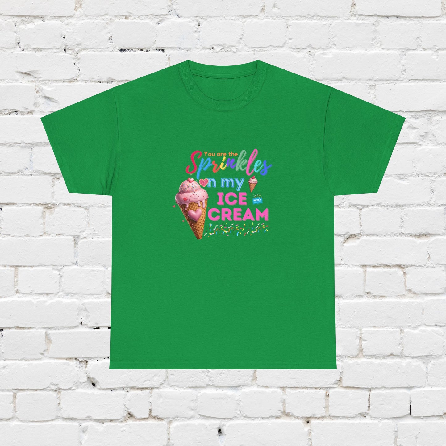 Sprinkles on my ice cream. Adult Heavy Cotton Tee