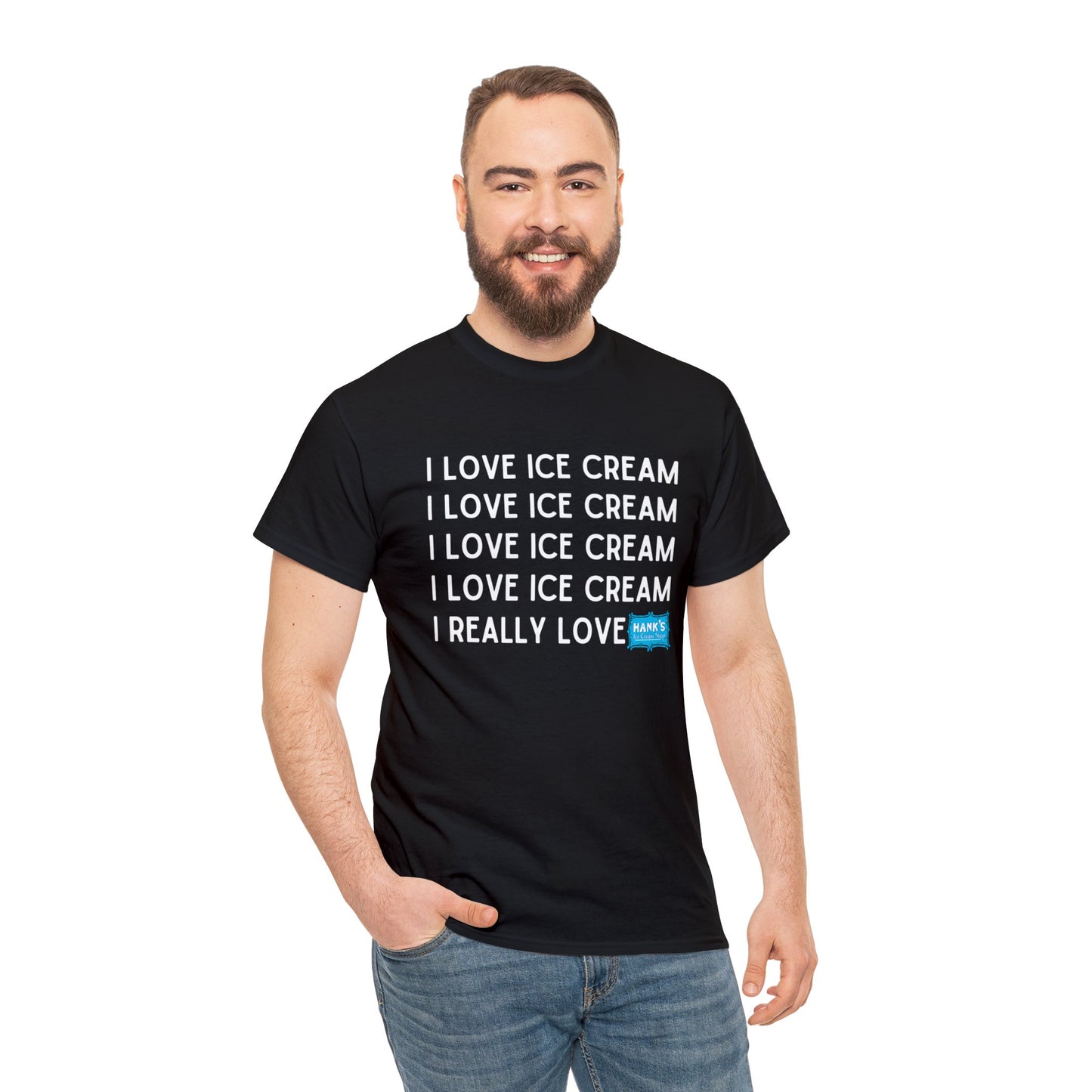 I Love Ice Cream. Adult Heavy Cotton Tee