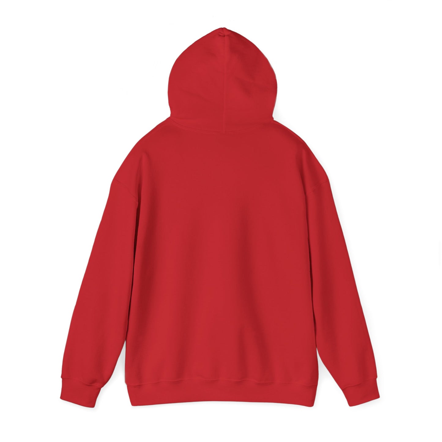 Langdon Cardinal white logo Adult Heavy Blend™ Hooded Sweatshirt