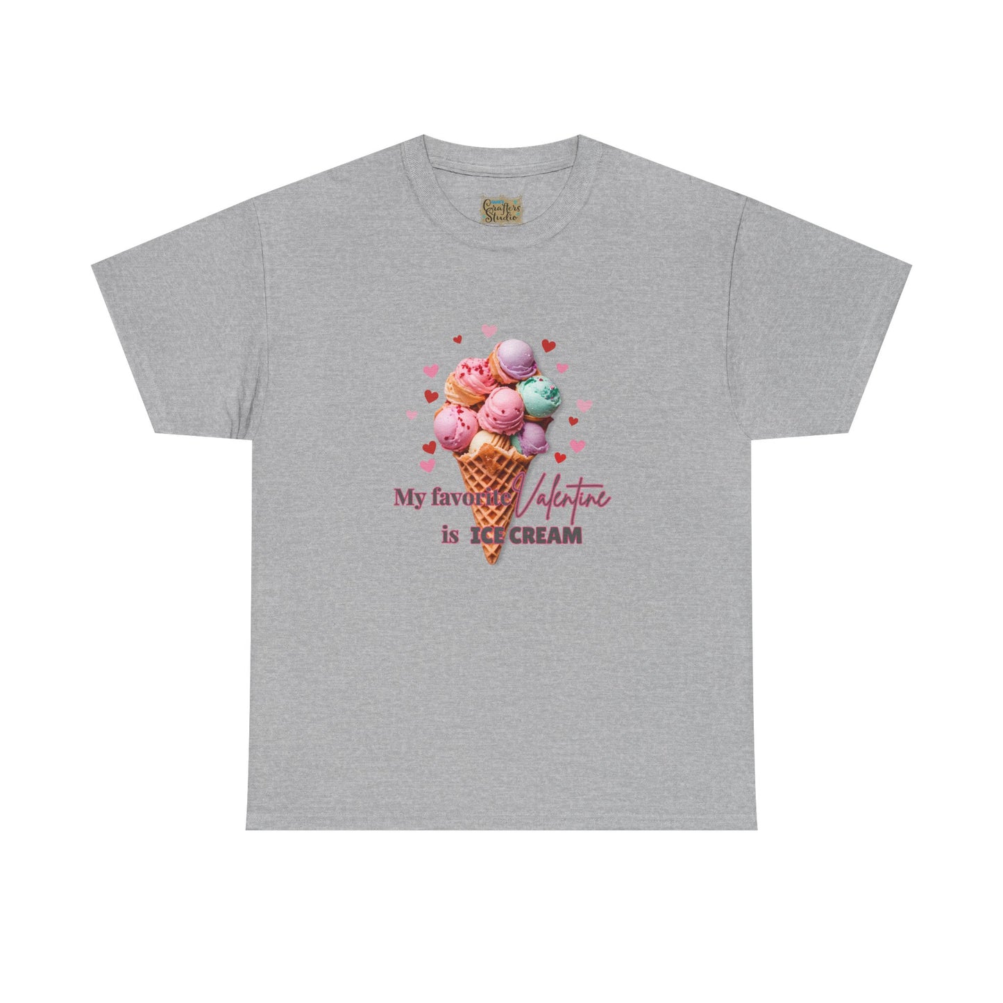 My Favorite Valentine is Ice Cream, Cotton T-shirt