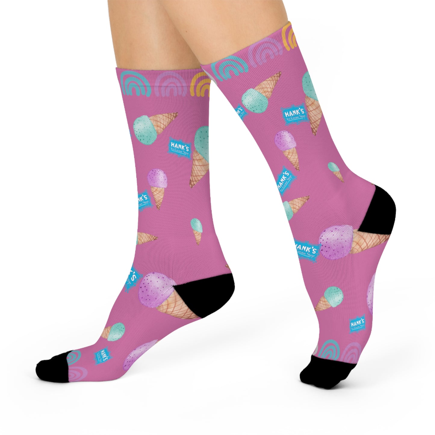 Hank’s Purple Ice Cream Cushioned Crew Socks