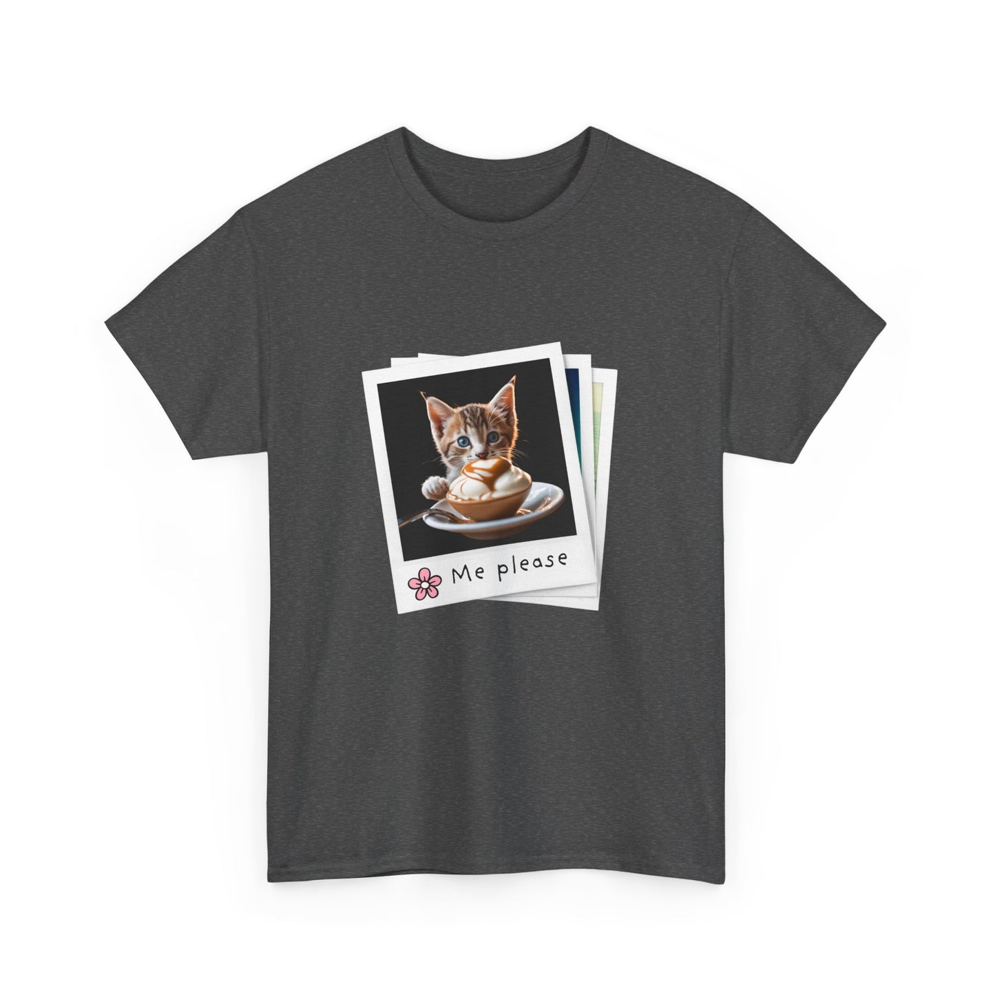 Cute Cat Lover Tee, Unisex Heavy Cotton T-Shirt, Cat Lover Gift, Funny Pet Shirt, Animal Lover Apparel, Me Please Tee, Everyday Casual Wear