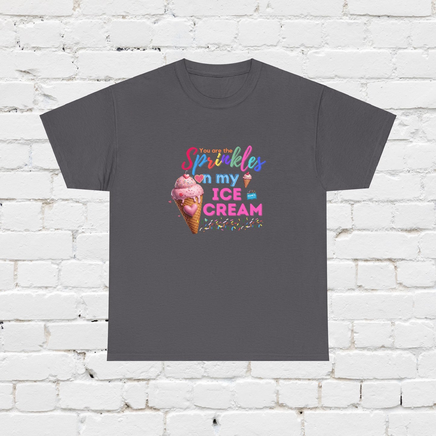 Sprinkles on my ice cream. Adult Heavy Cotton Tee