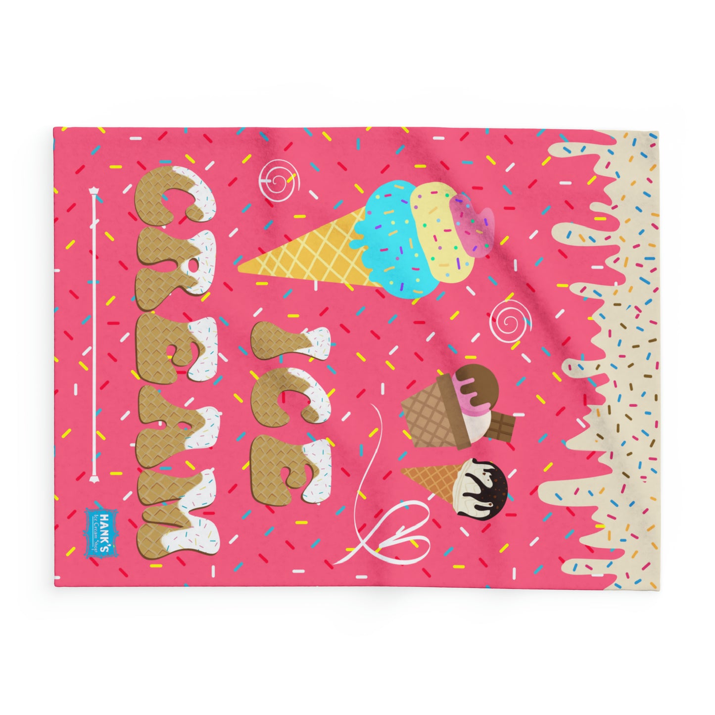 Ice Cream. Arctic Fleece Blanket