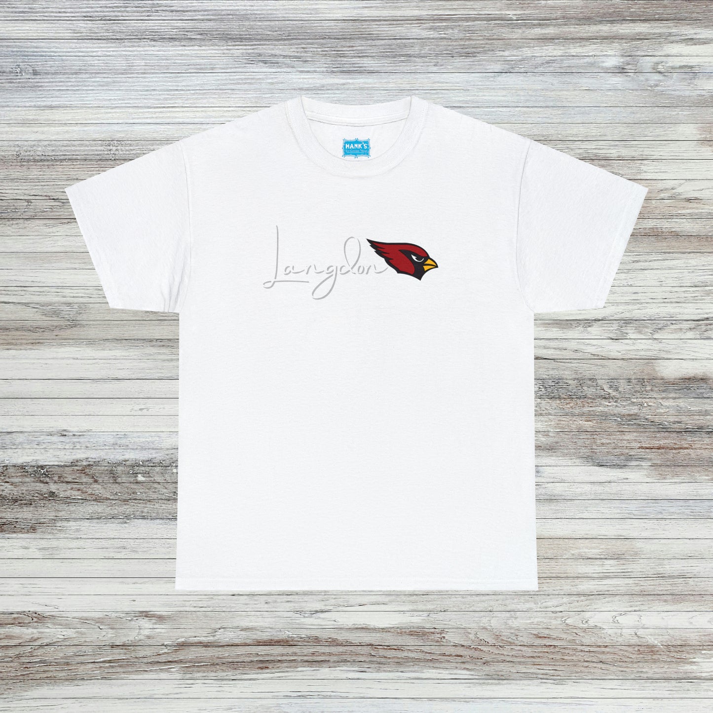 Langdon White Logo2 adult Heavy Cotton Tee