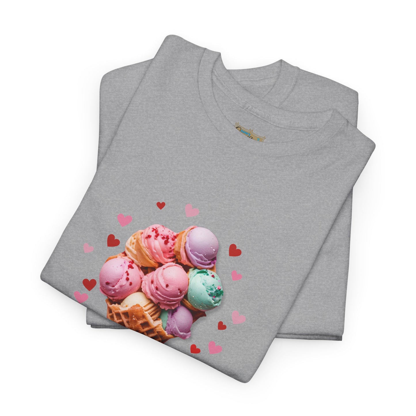 My Favorite Valentine is Ice Cream, Cotton T-shirt