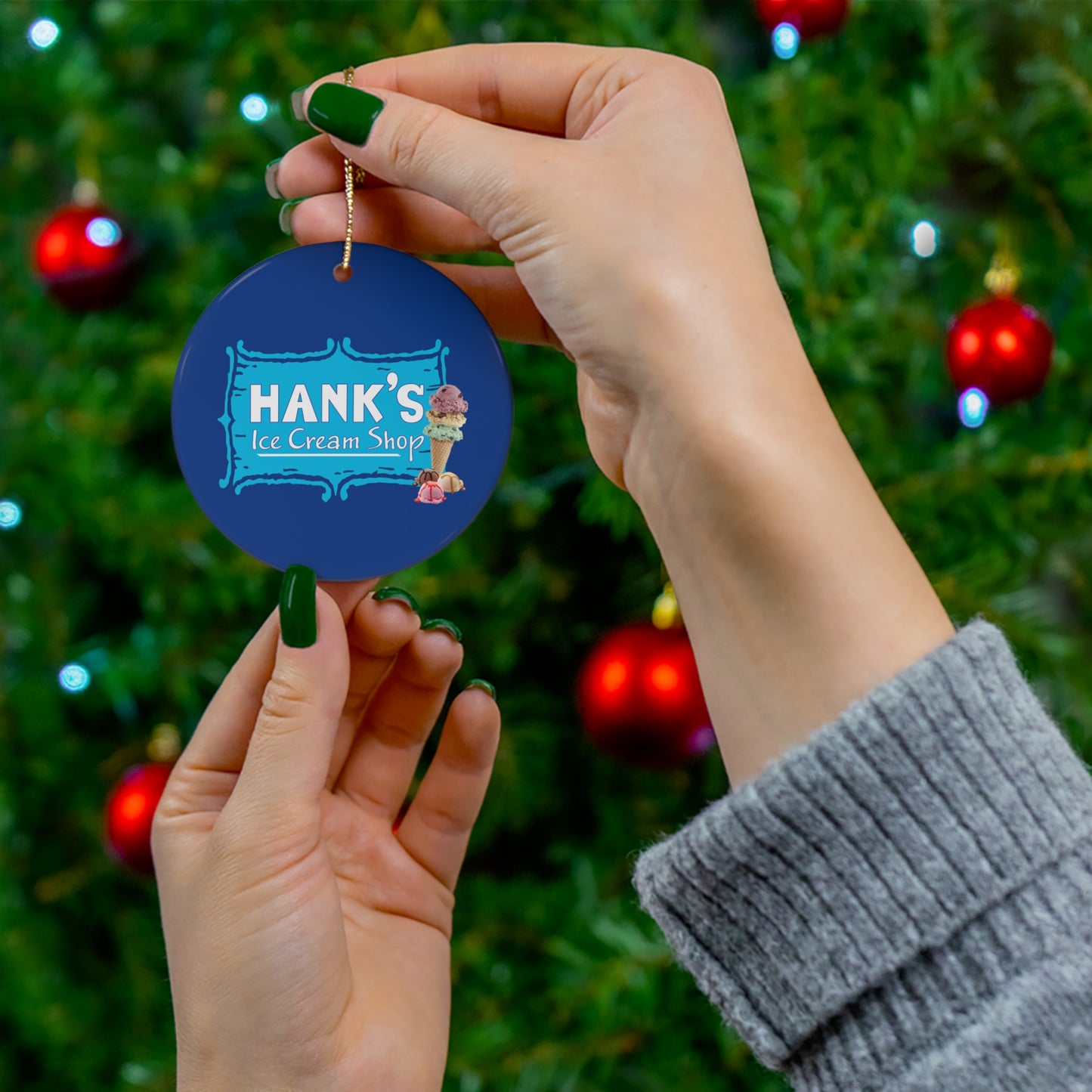 Hank's Ceramic Ornament-, 4 Shapes