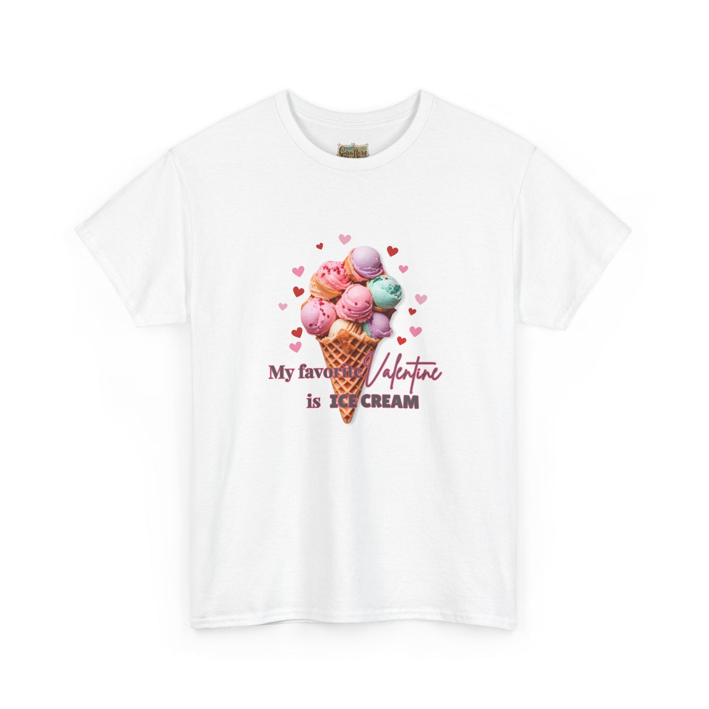 My Favorite Valentine is Ice Cream, Cotton T-shirt