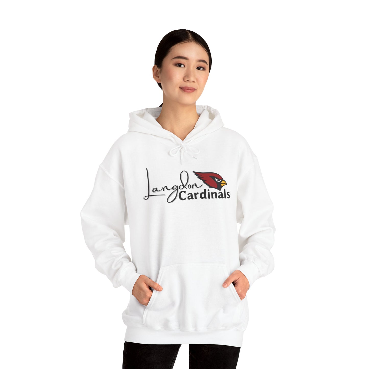 Langdon Cardinal LogoUnisex Heavy Blend™ Hooded Sweatshirt