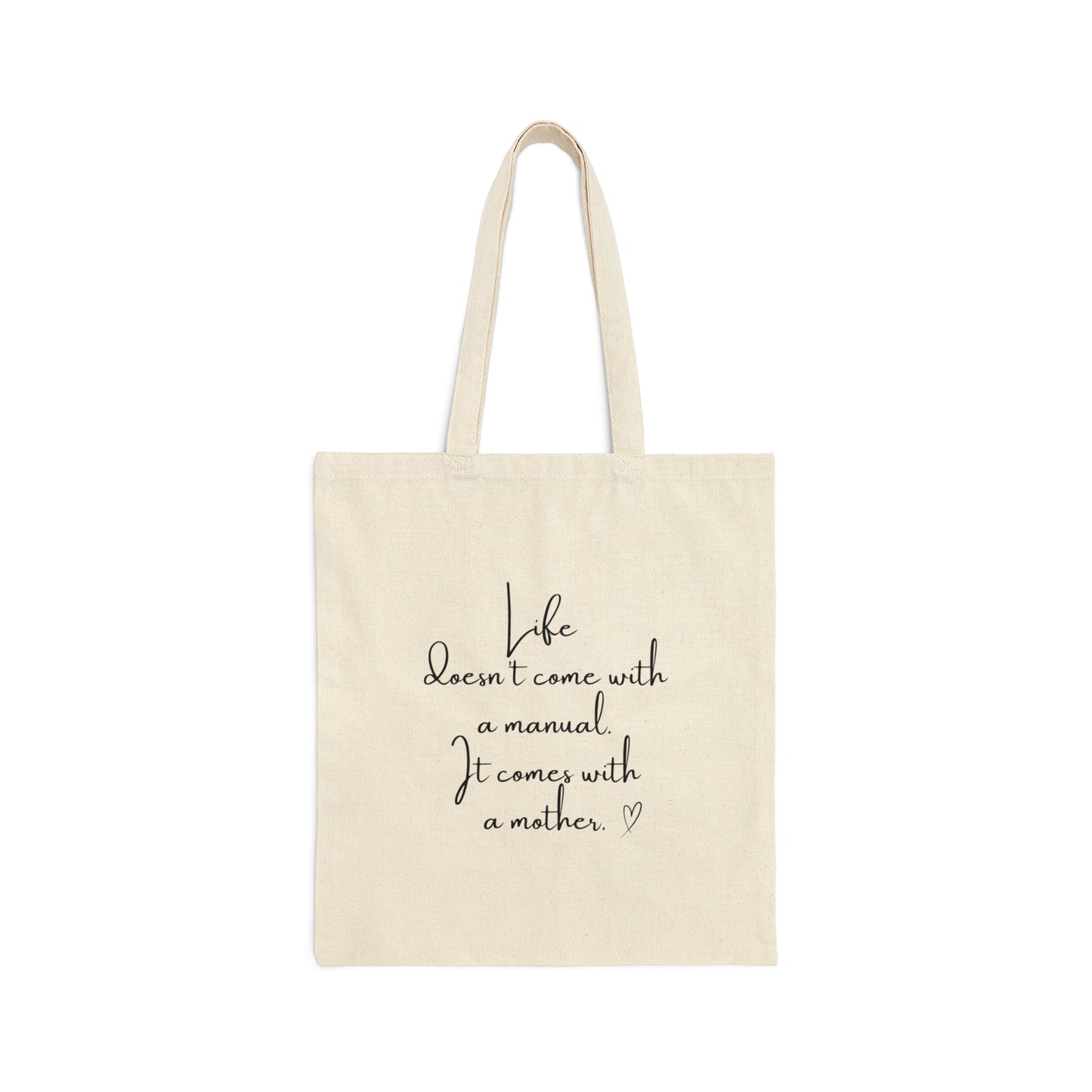 Mom Life Cotton Canvas Tote Bag