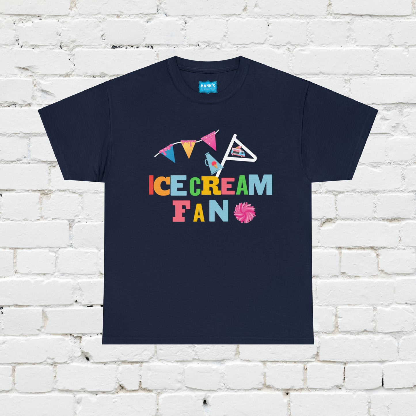 Ice Cream Fan. Adult Heavy Cotton Tee