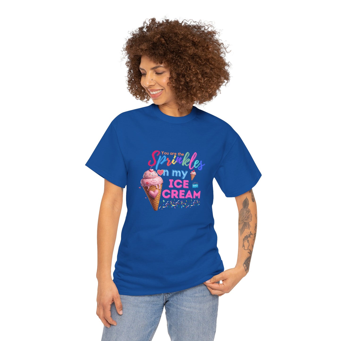 Sprinkles on my ice cream. Adult Heavy Cotton Tee