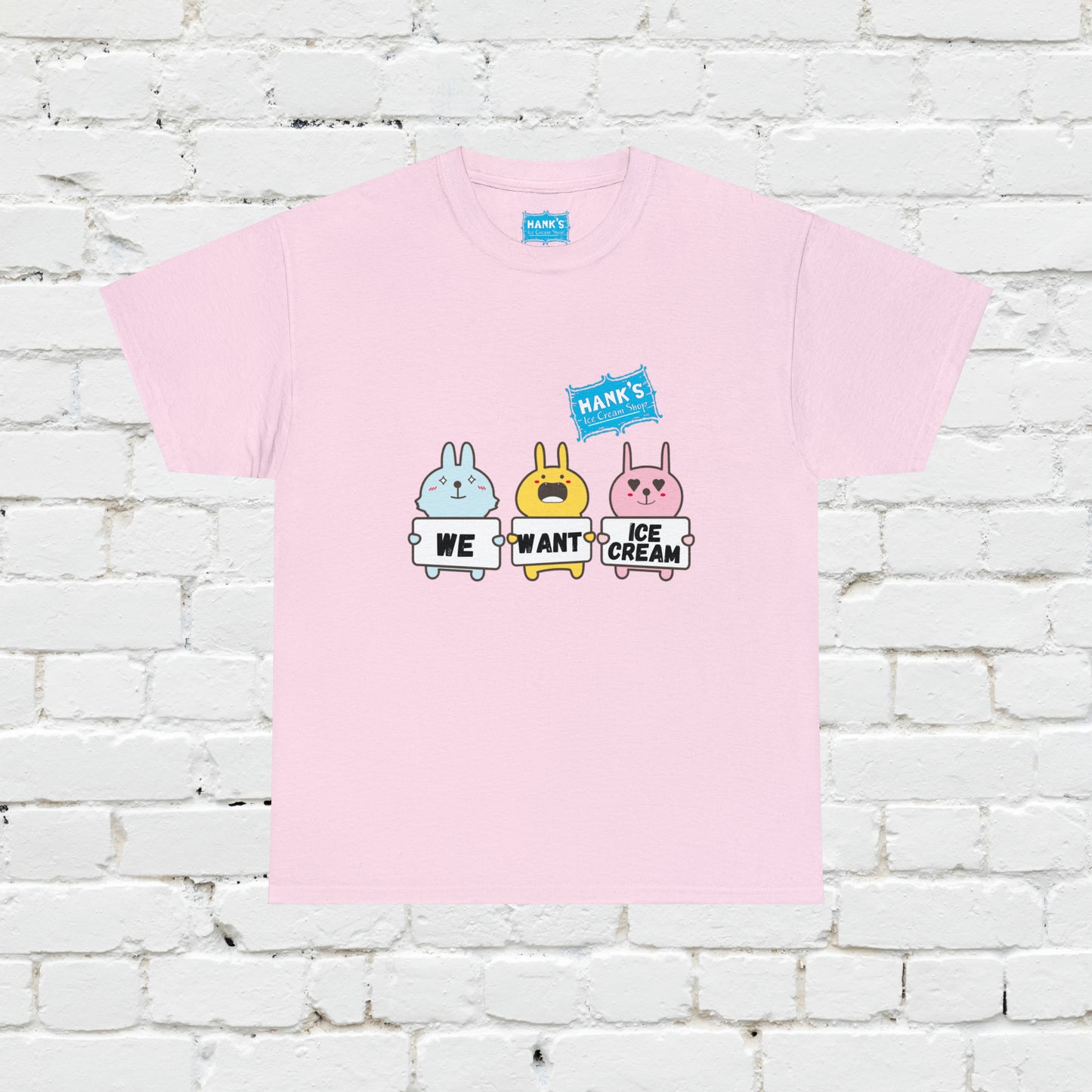 I want Ice Cream. Adult Heavy Cotton Tee