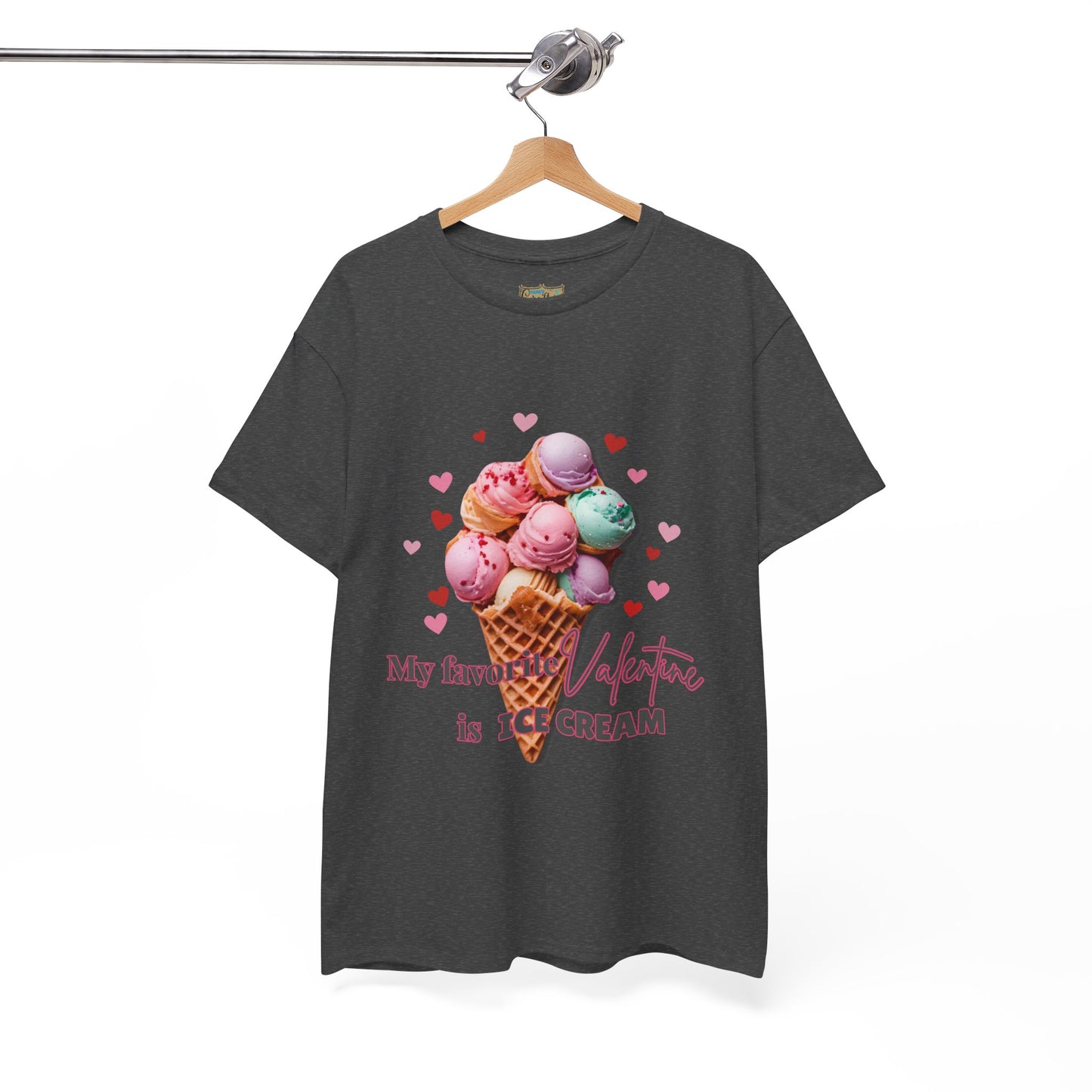 My Favorite Valentine is Ice Cream, Cotton T-shirt