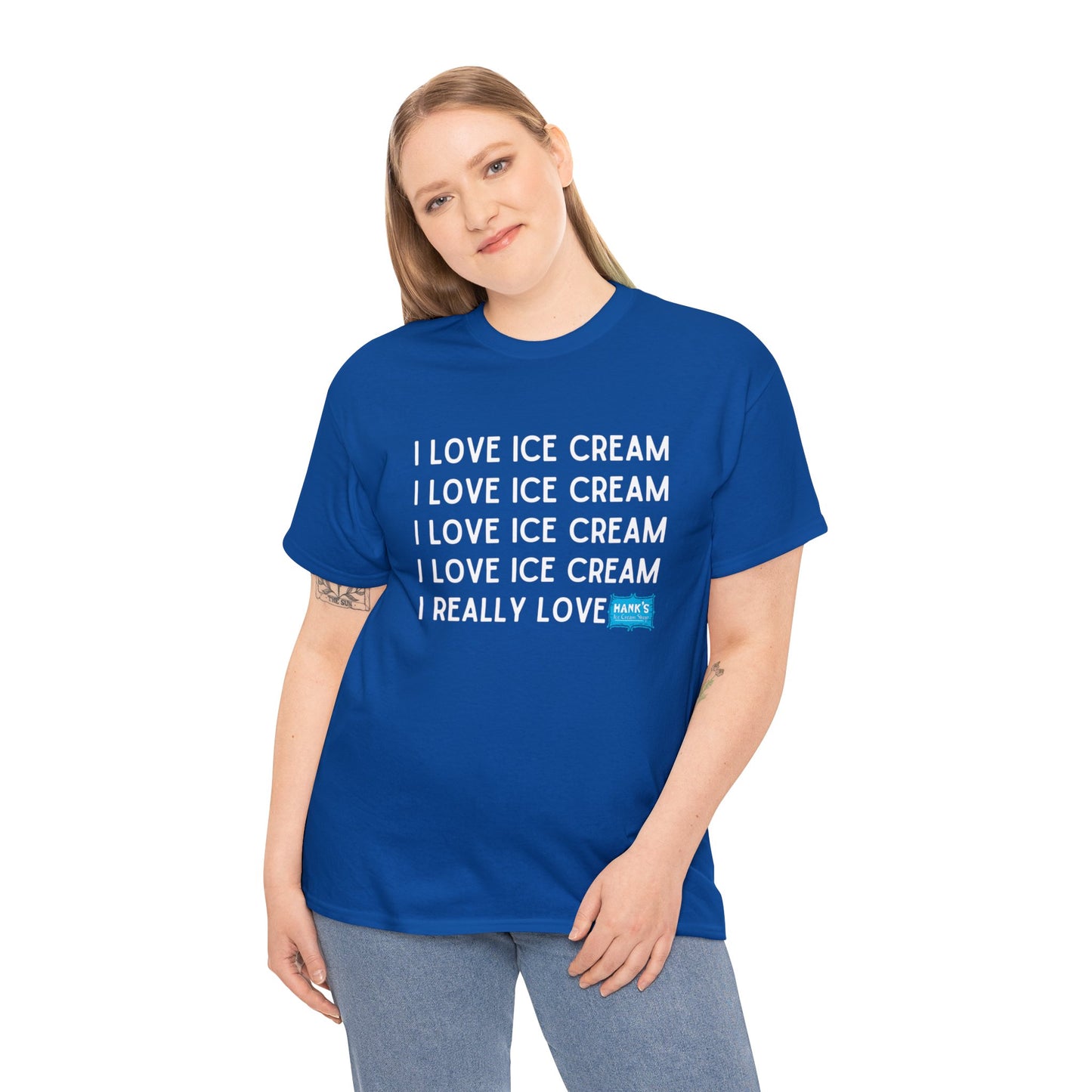 I Love Ice Cream. Adult Heavy Cotton Tee