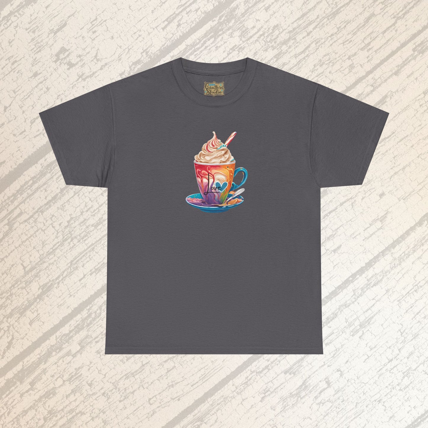 Whimsical Hot Cocoa Tee, Cozy Coffee Shirt, Perfect for Winter, Gift for Hot Chocolate Lovers, Cute Holiday Apparel, Christmas Celebrations