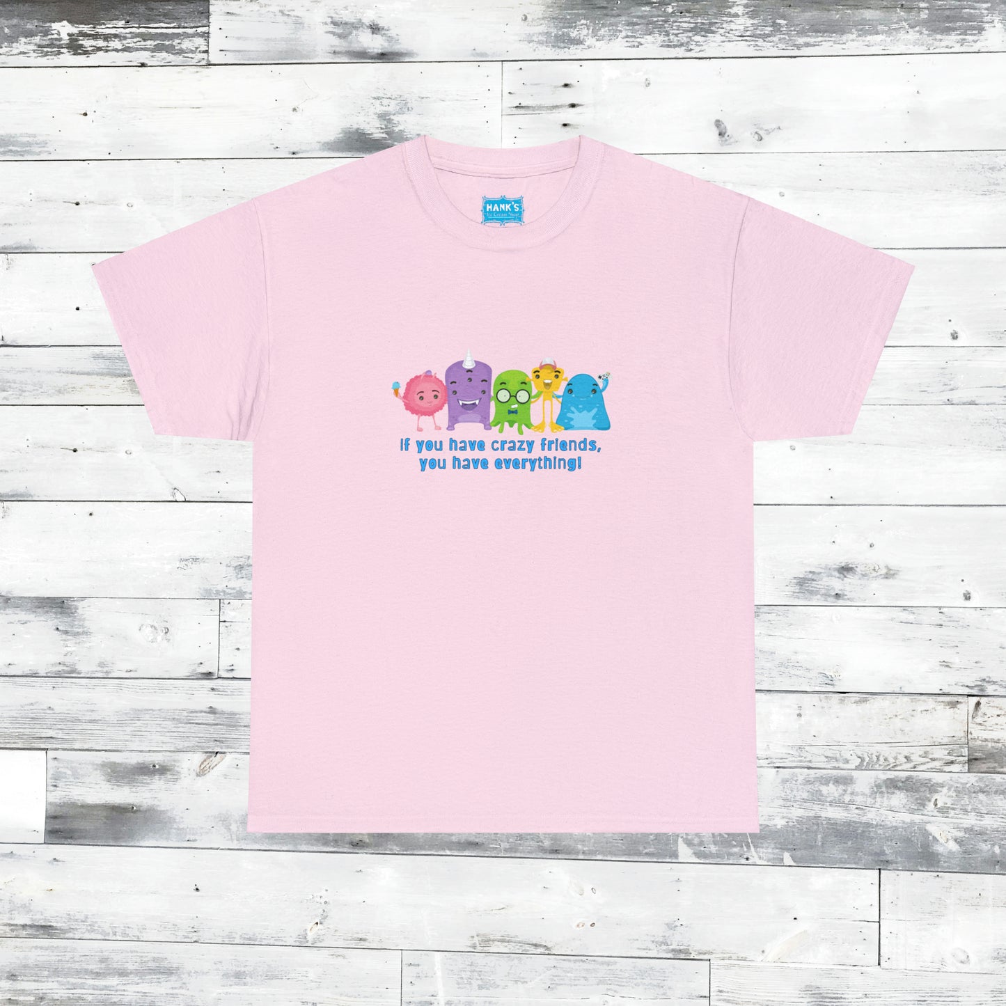 Crazy Friends. Adult Heavy Cotton Tee