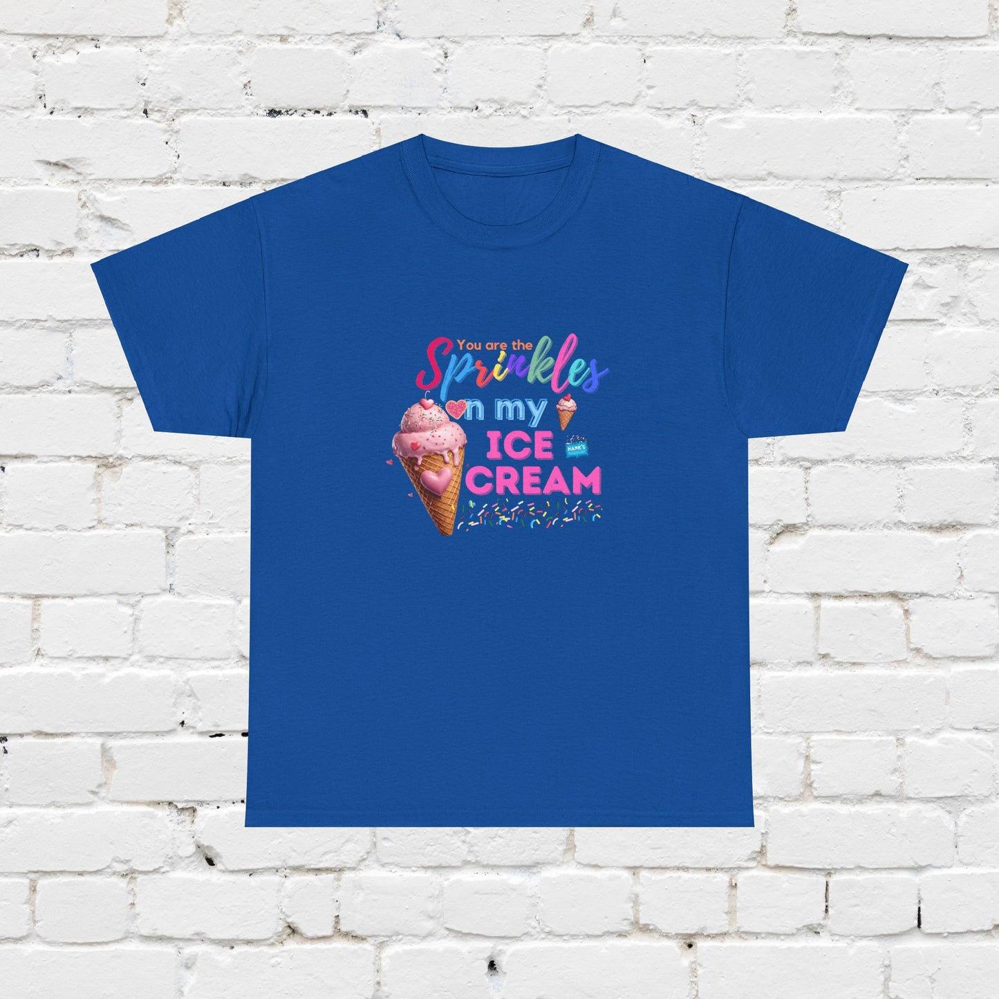 Sprinkles on my ice cream. Adult Heavy Cotton Tee